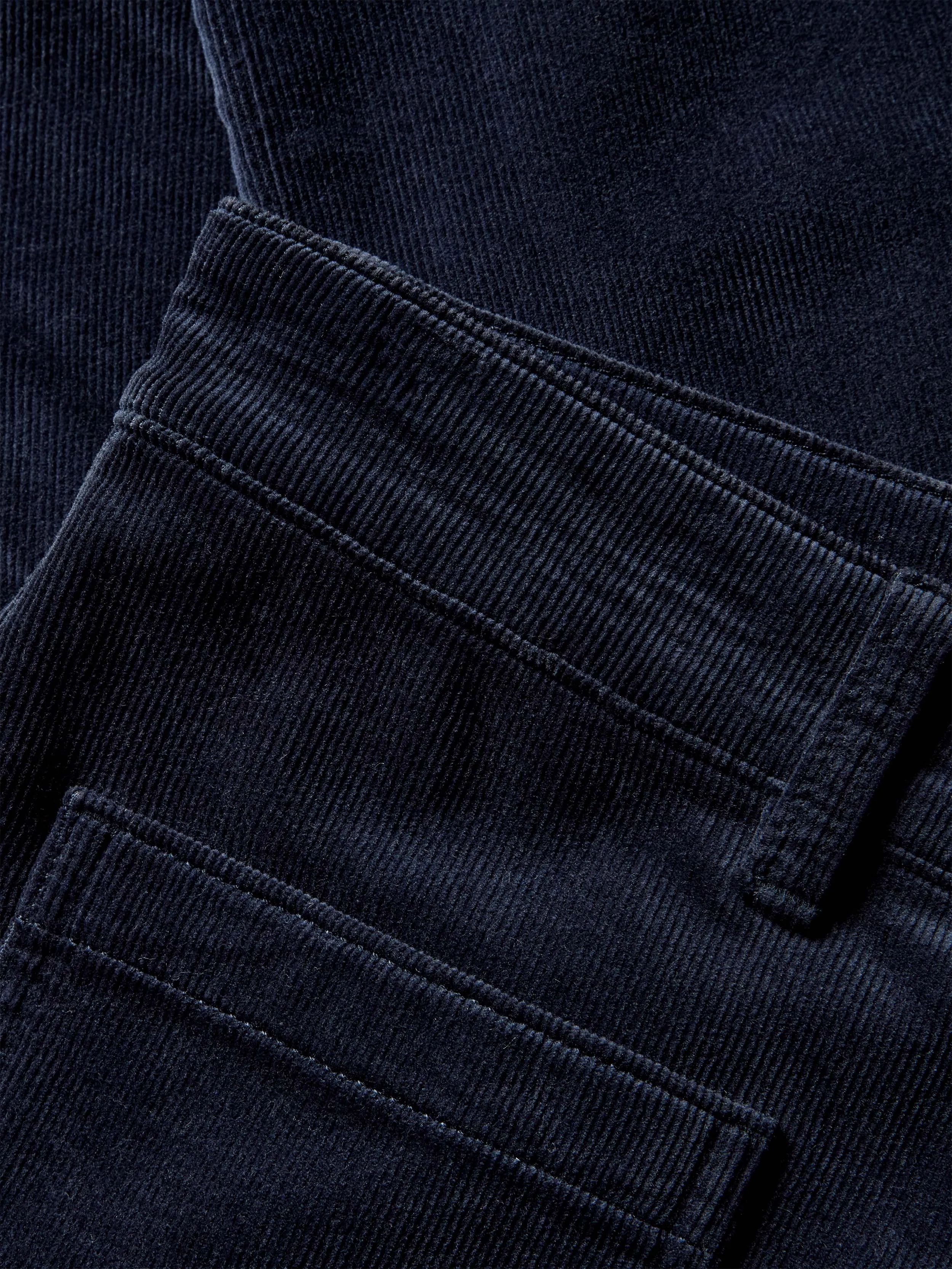 Stretch Terry Cord Patch Pocket Pant - Abyss Navy sold by Faherty product image thumbnail 2