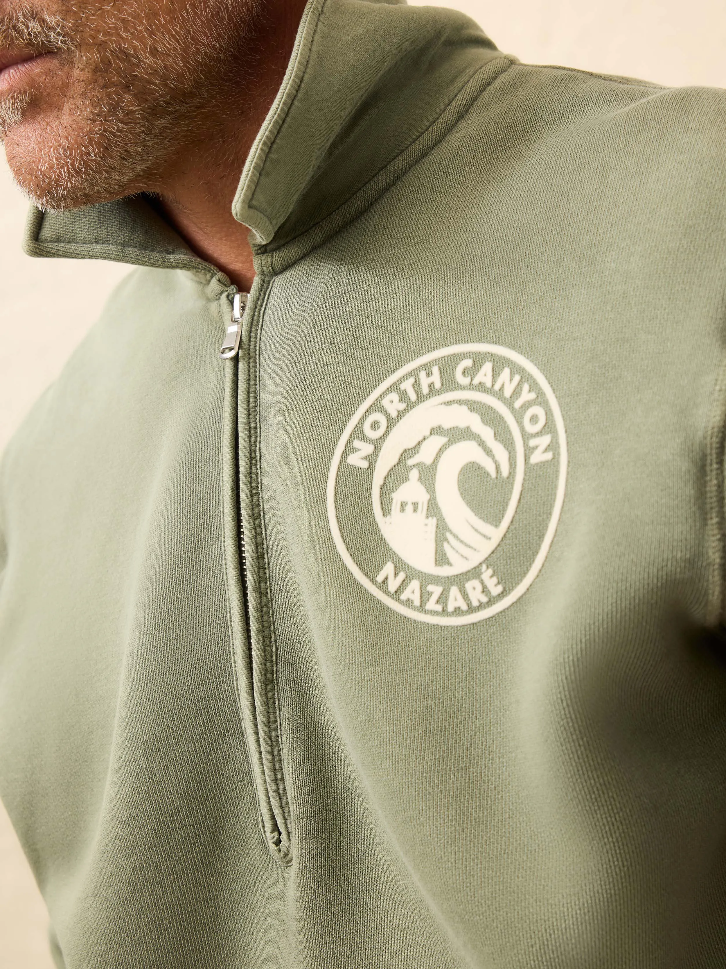 Winter Swell Quarter Zip - Mavericks Olive sold by Faherty product image thumbnail 5