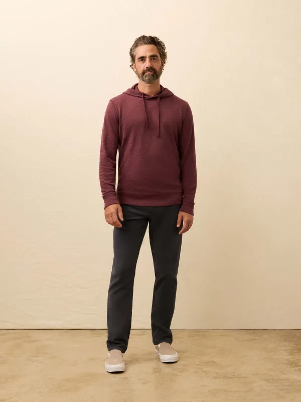 Sunwashed Midweight Organic Hoodie - Mahogany sold by Faherty