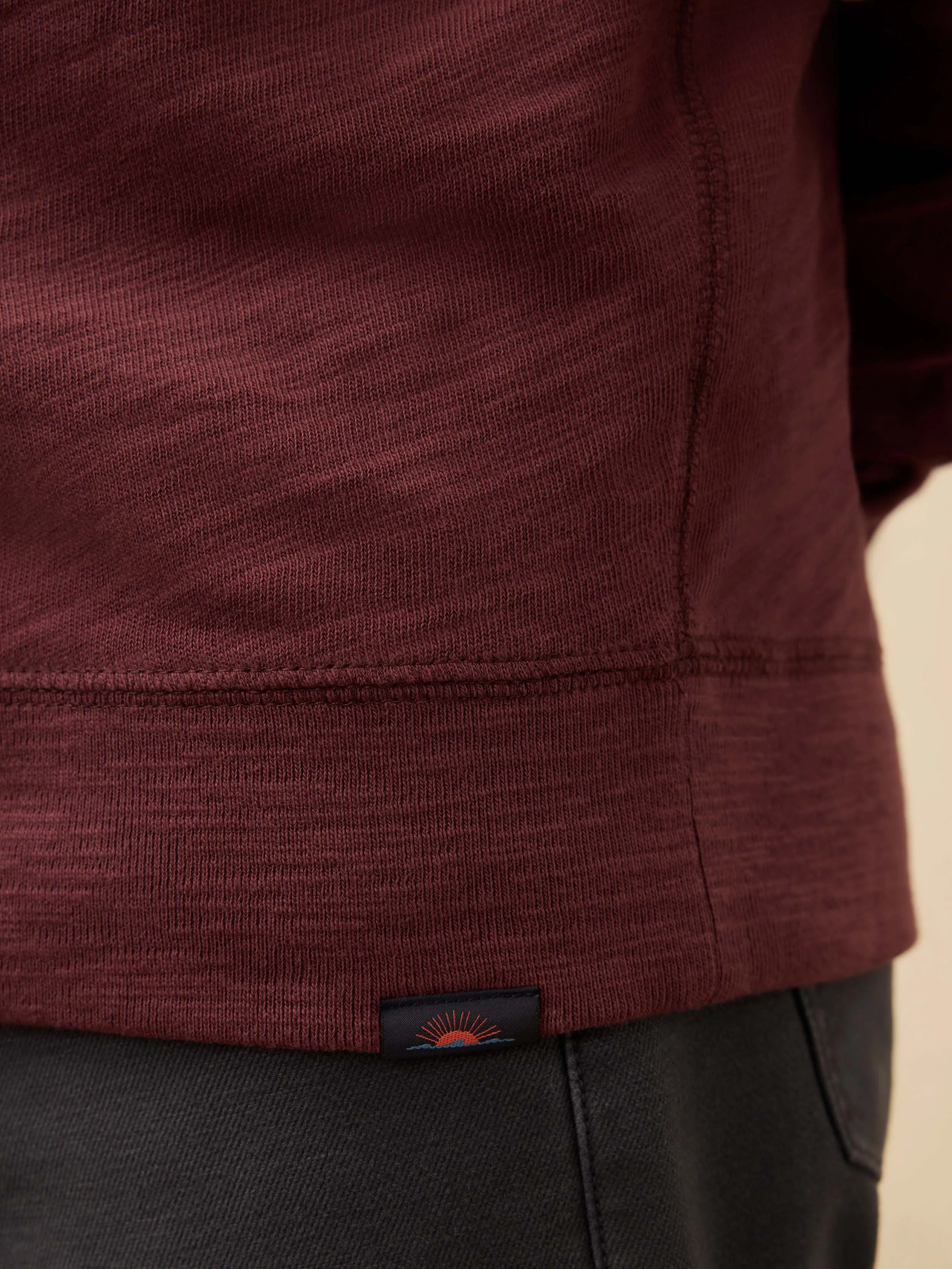 Sunwashed Midweight Organic Hoodie - Mahogany sold by Faherty product image thumbnail 5