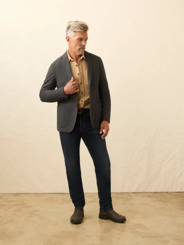 Knit Blazer - Charcoal Cliff sold by Faherty