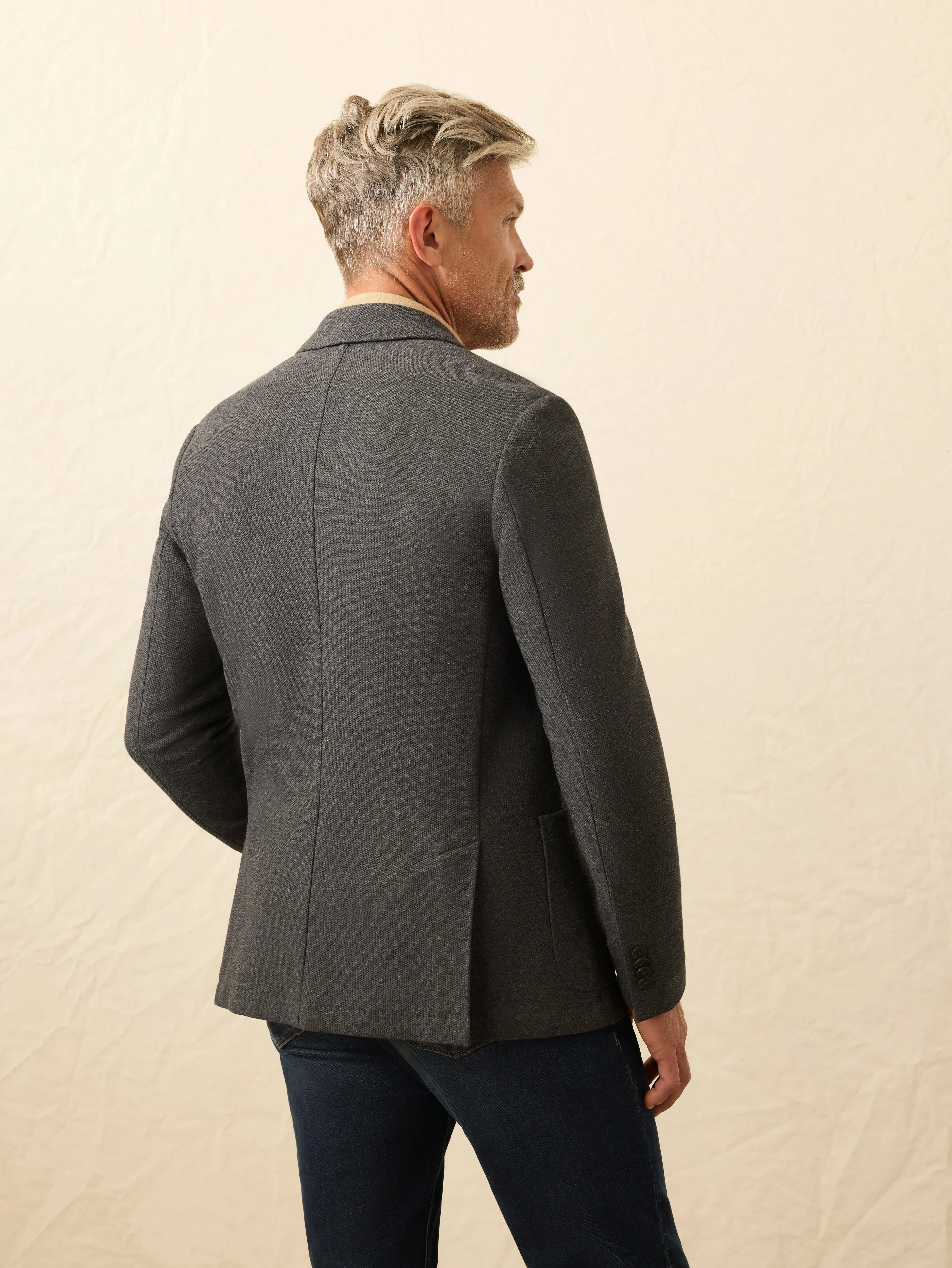 Knit Blazer - Charcoal Cliff sold by Faherty product image thumbnail 2