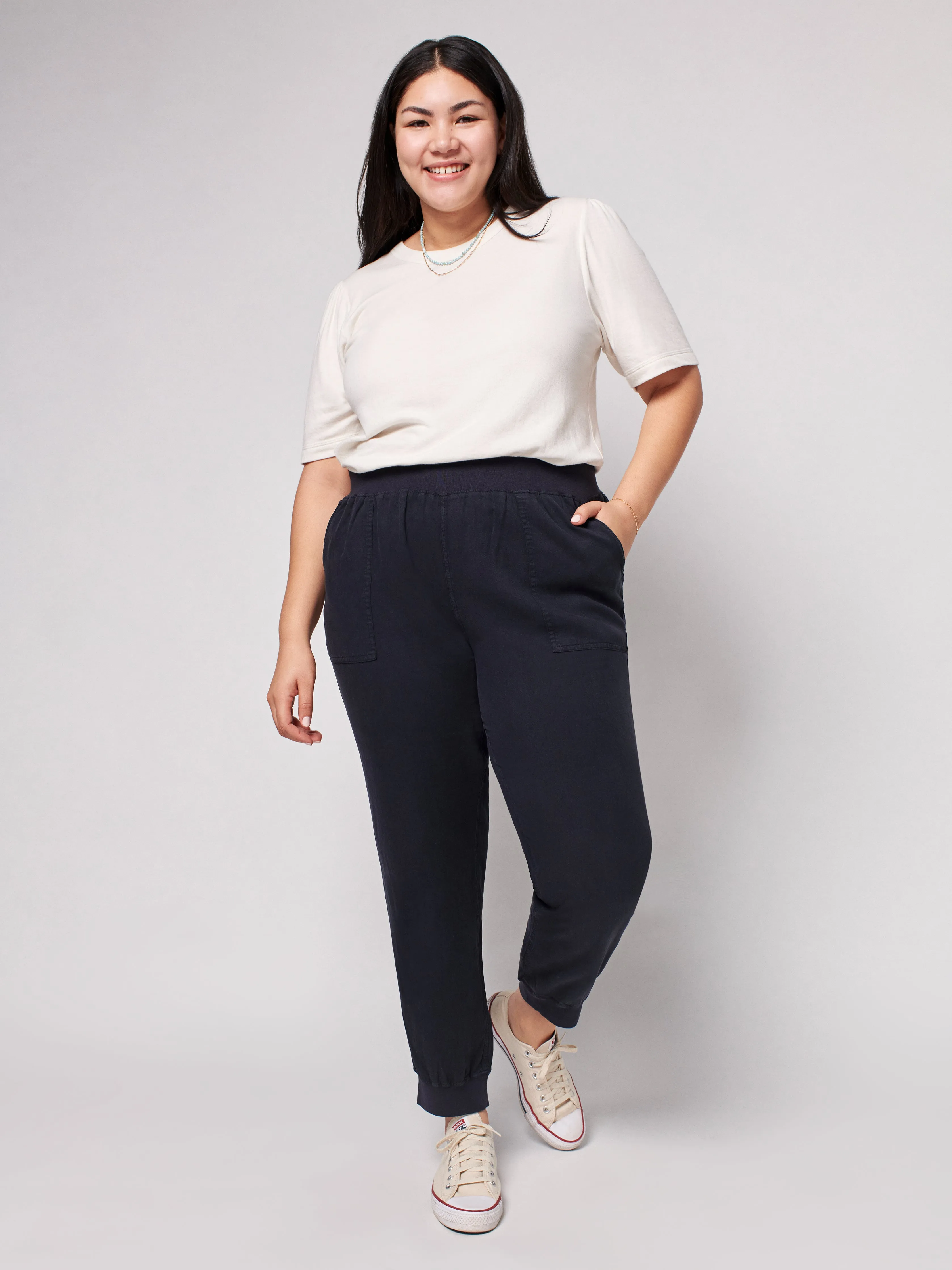 Arlie Day™ Pant - Washed Black sold by Faherty