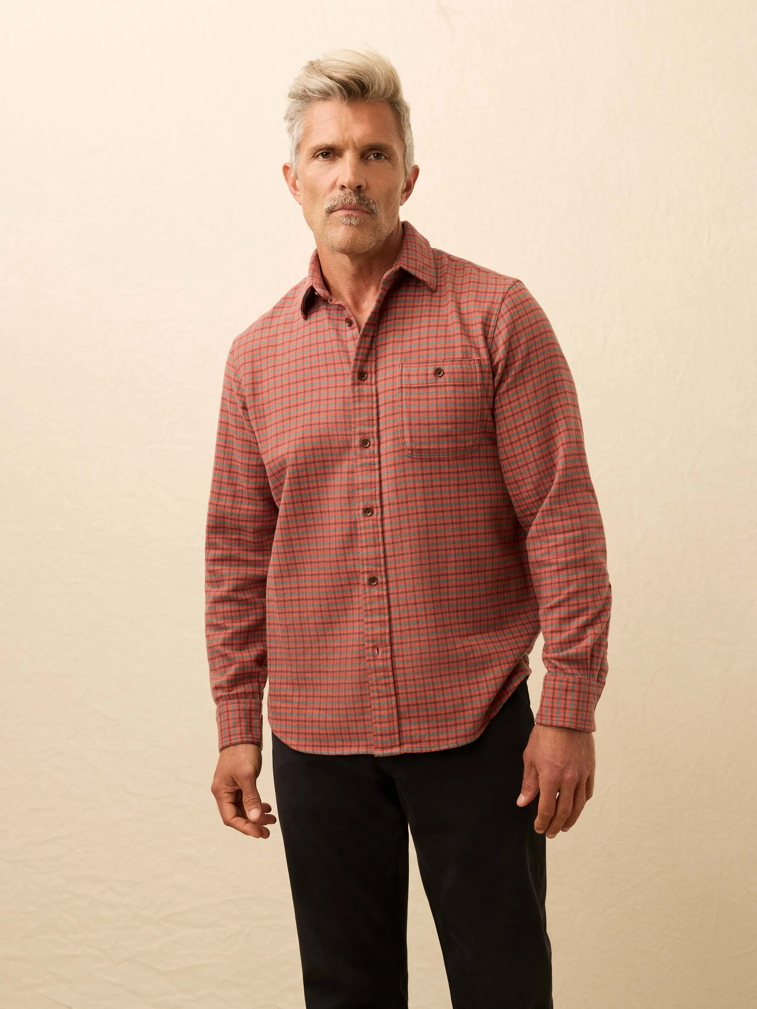 Super Brushed Flannel - Amber Hills Check sold by Faherty product image thumbnail 3