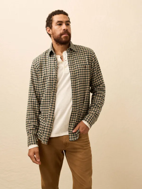 Super Brushed Flannel - Pinewood Gingham sold by Faherty