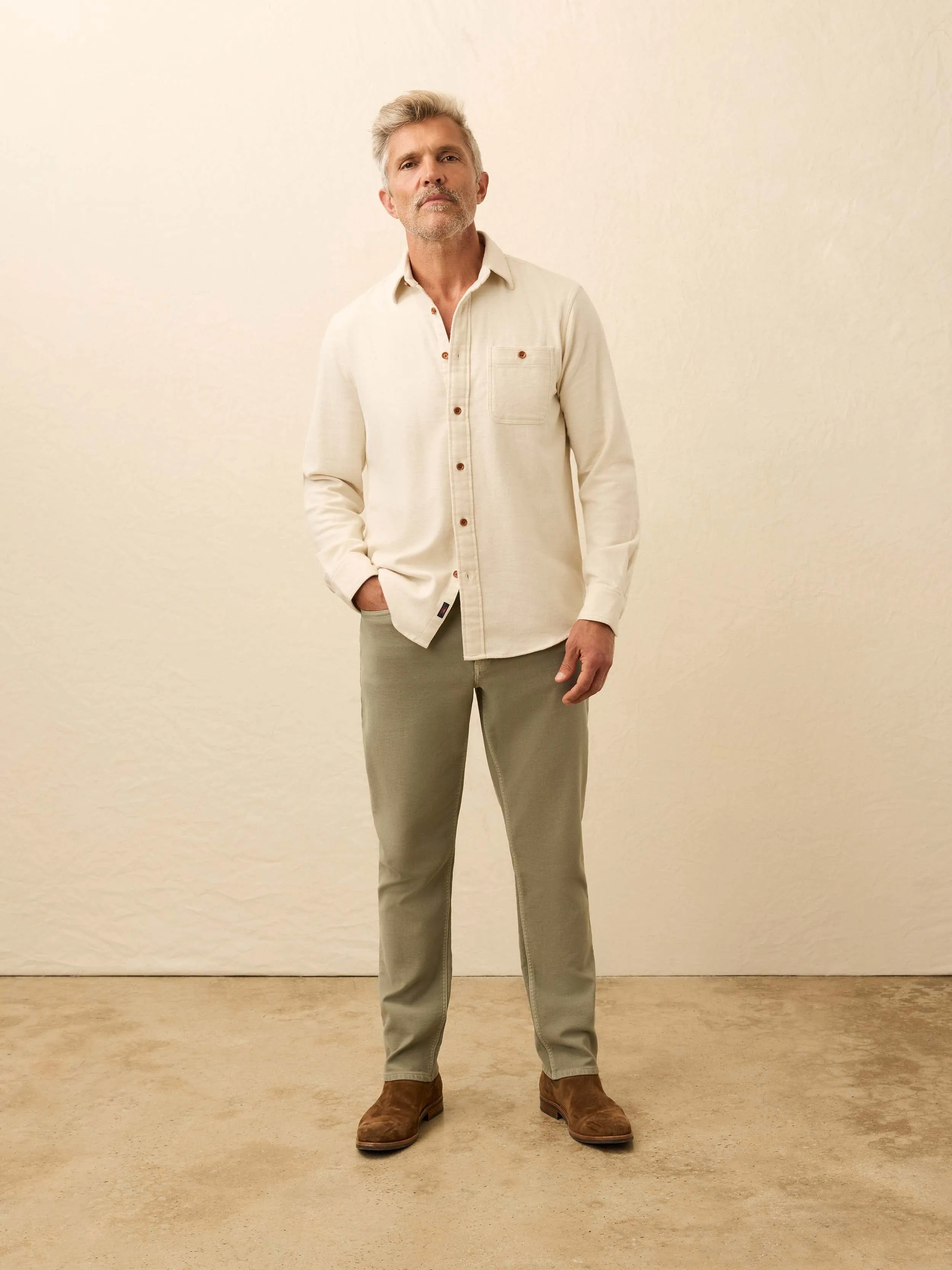 Super Brushed Flannel - Snow Coast sold by Faherty product image thumbnail 3