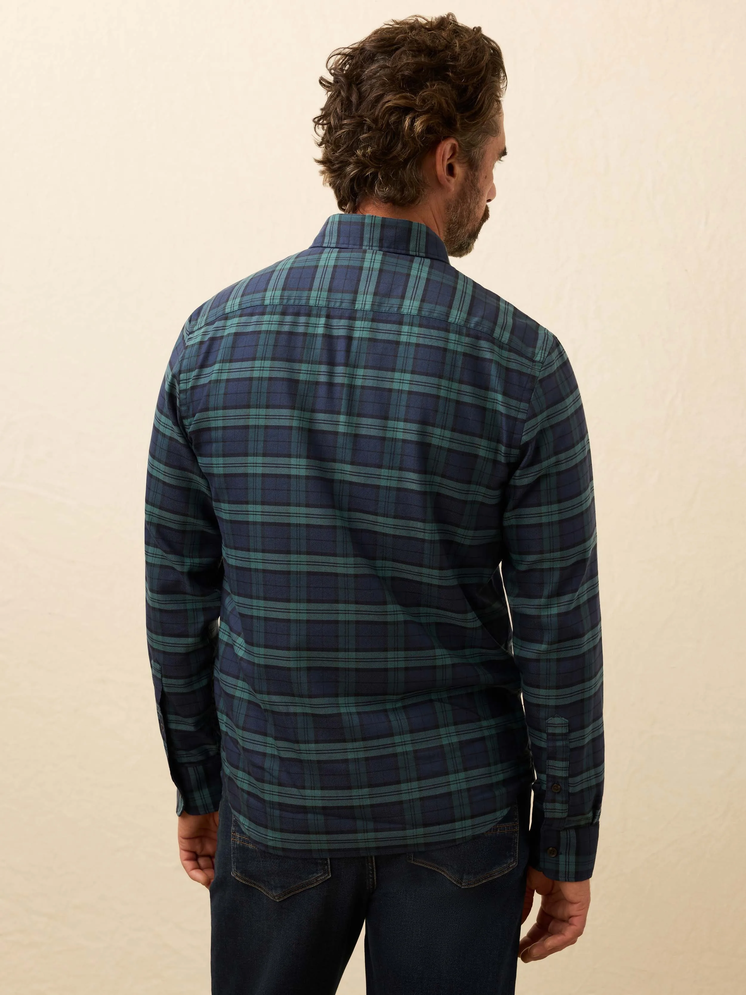 Soft Twill Movement™ Shirt - Harbor Blackwatch Plaid sold by Faherty product image thumbnail 5