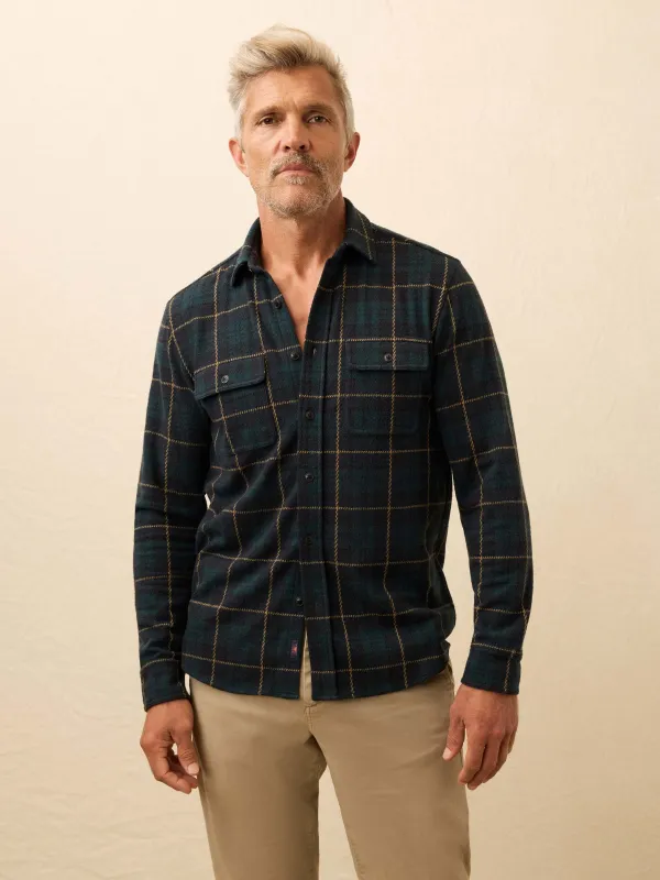 Legend™ Sweater Shirt - Lodge Blackwatch Plaid sold by Faherty