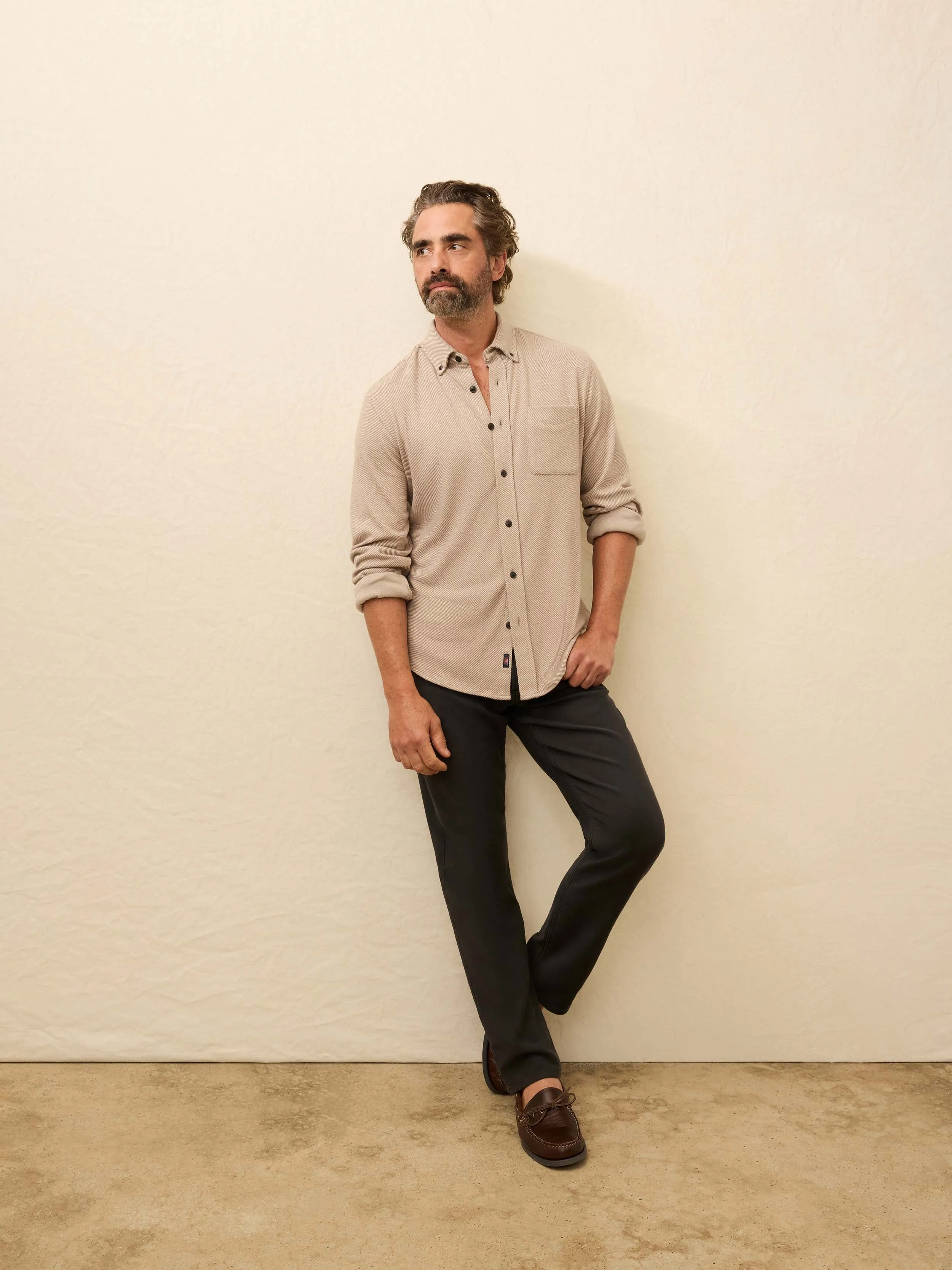 Legend™ Sweater Shirt (Single Pocket) - Timber Twill sold by Faherty product image thumbnail 2