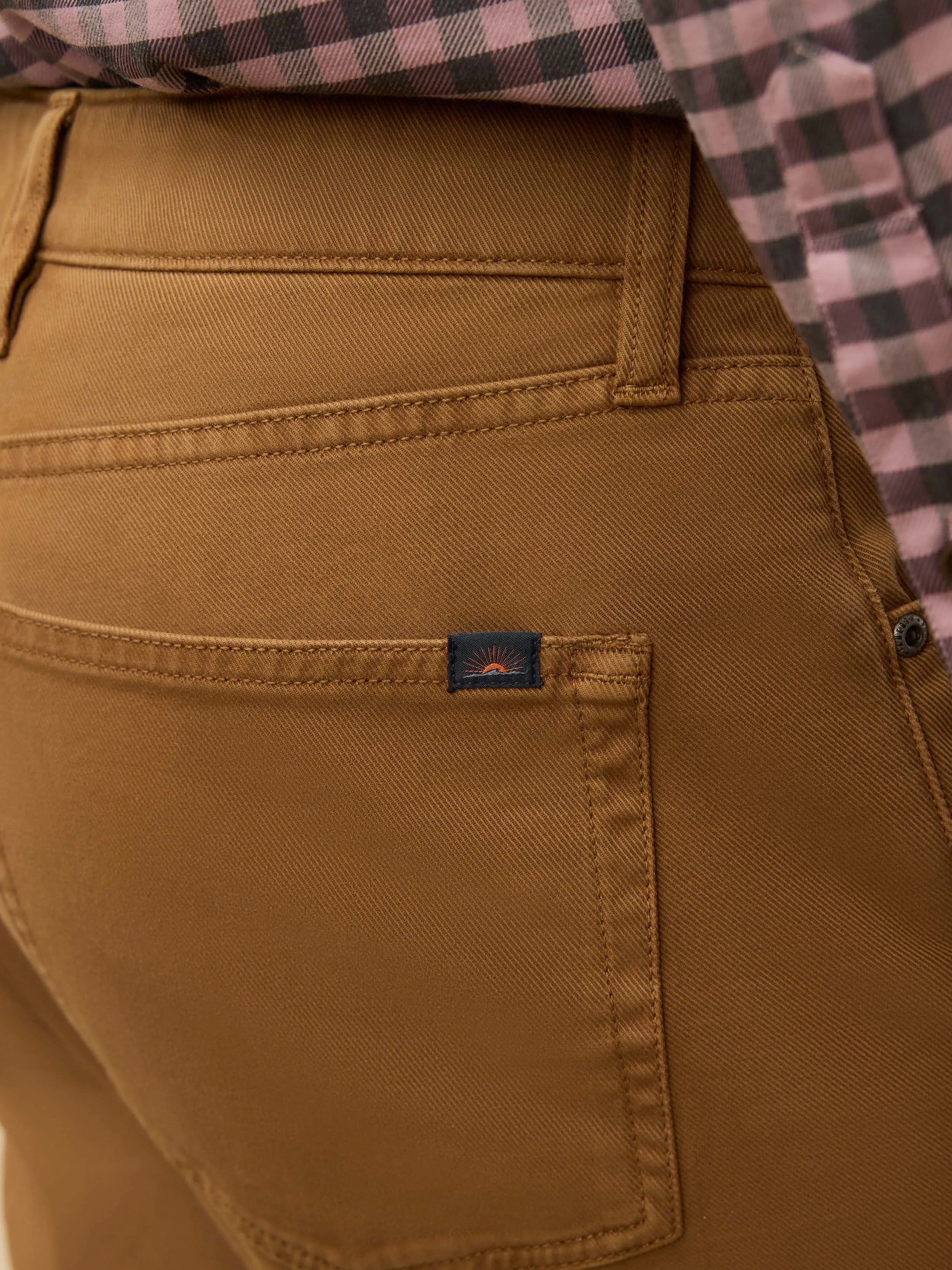 Reserve Twill 5-Pocket Pant - Kodiak Brown sold by Faherty product image thumbnail 3