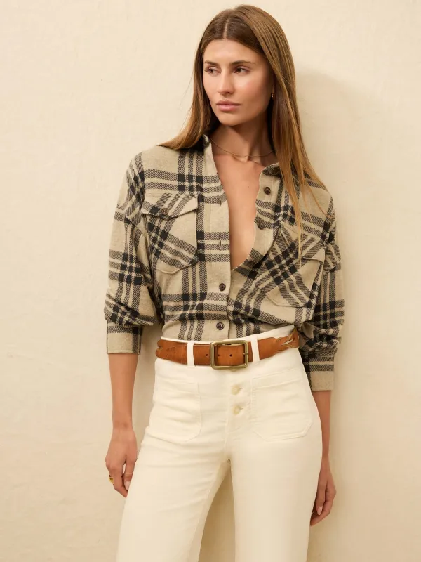 Legend Sweater Overshirt - Lost Trails Plaid sold by Faherty