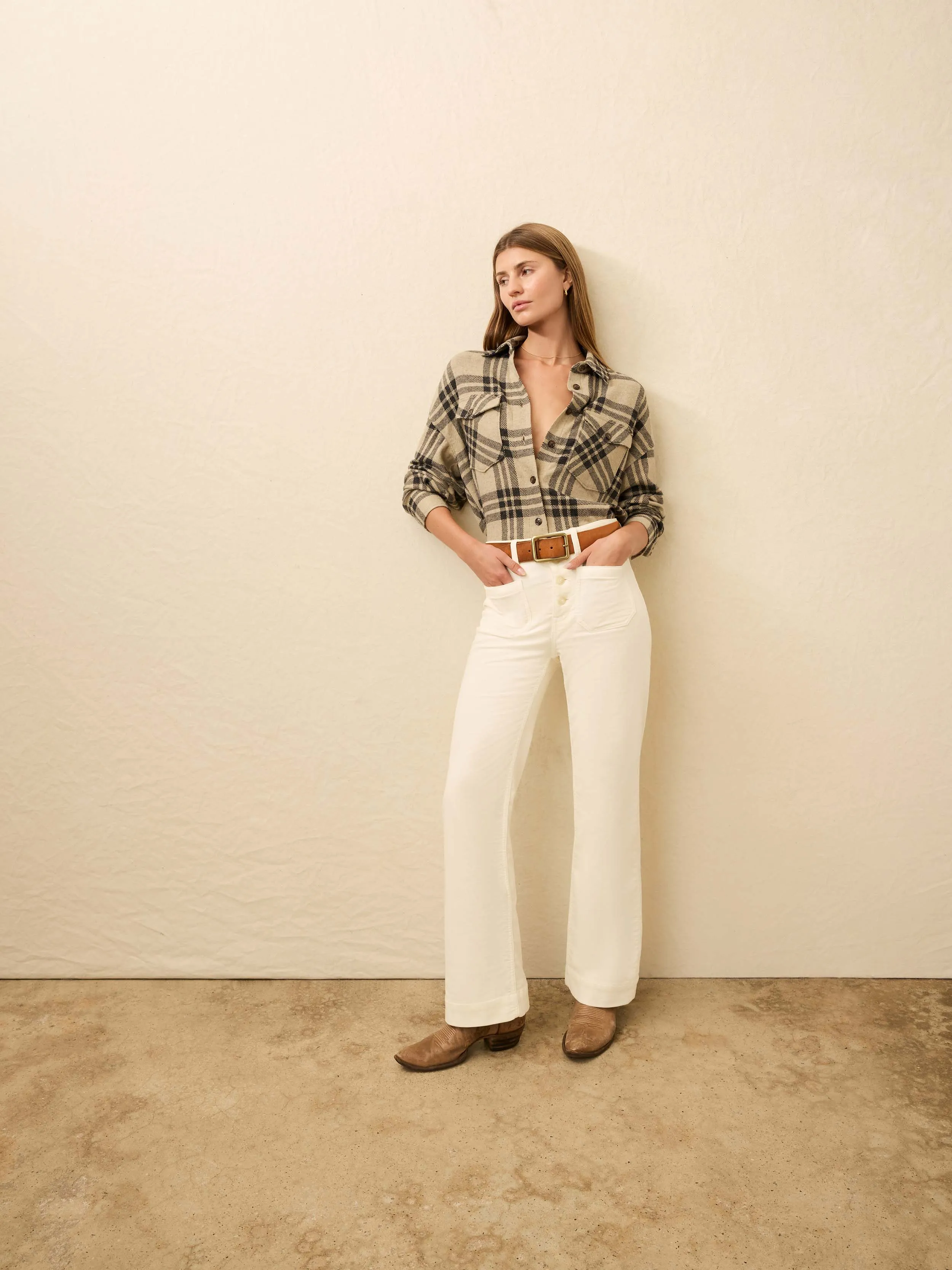 Legend Sweater Overshirt - Lost Trails Plaid sold by Faherty product image thumbnail 3