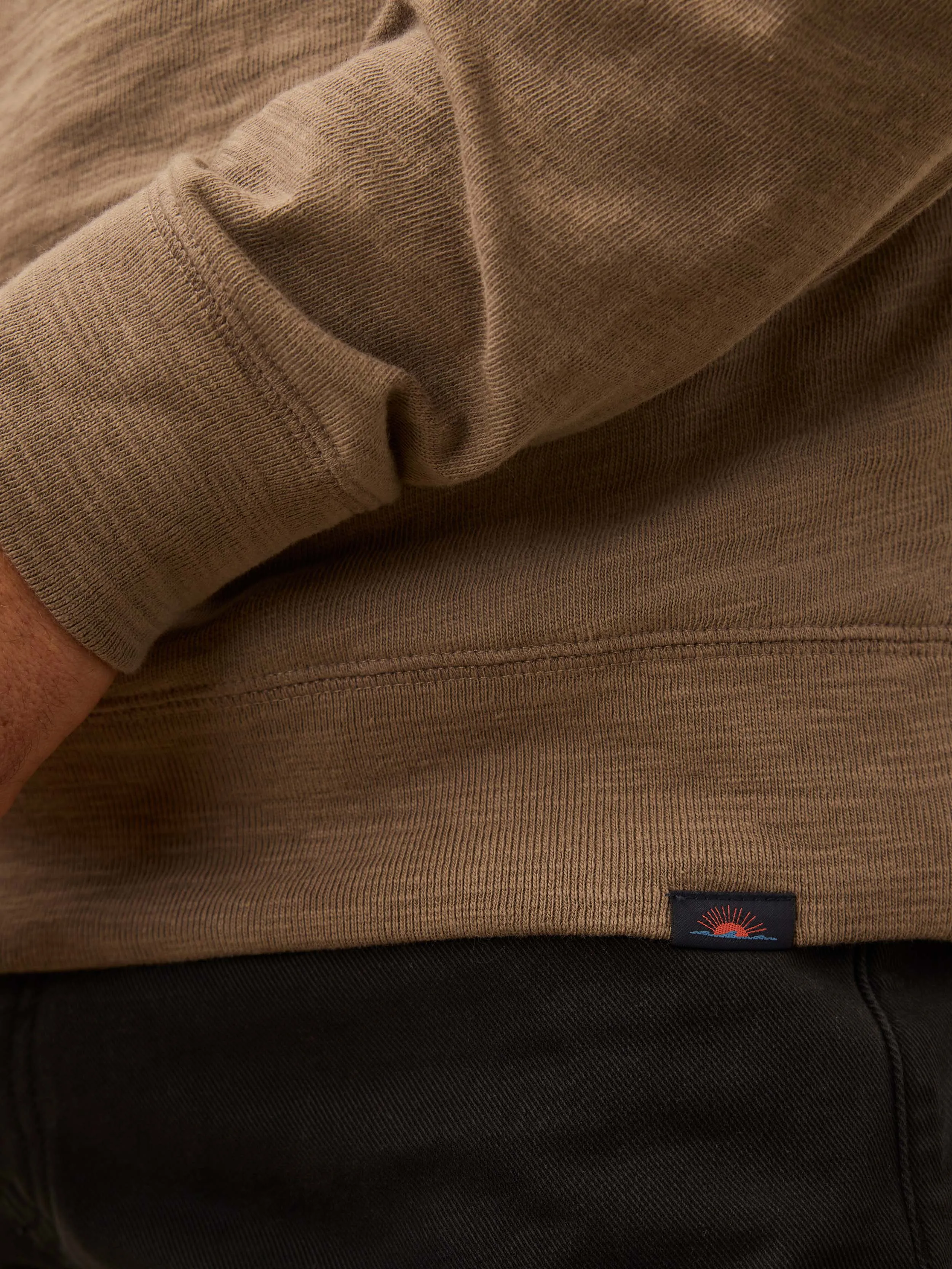 Sunwashed Midweight Organic Hoodie - Western Cedar sold by Faherty product image thumbnail 3