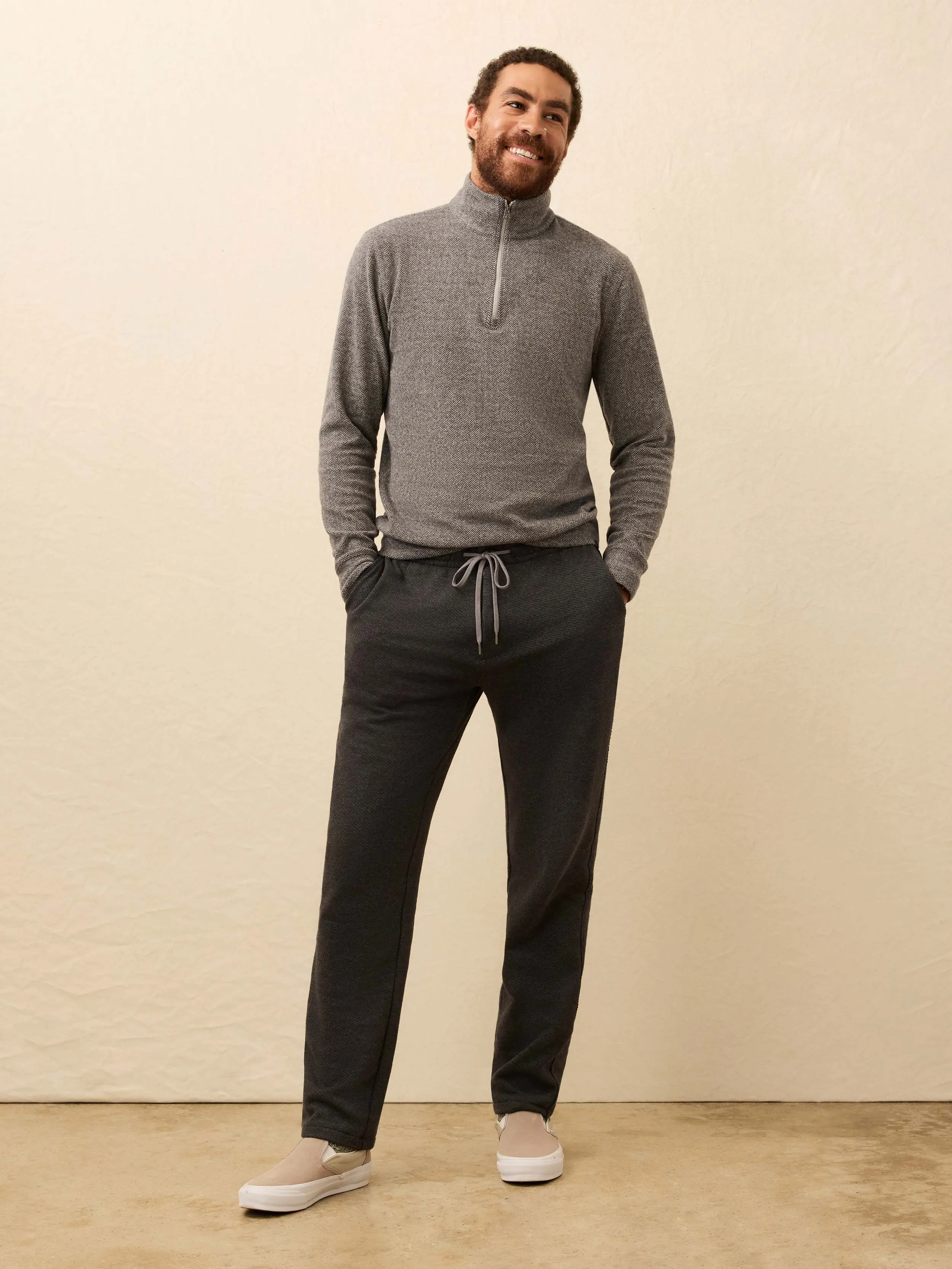 Inlet Jogger Pant - Black Sky Melange sold by Faherty product image thumbnail 5
