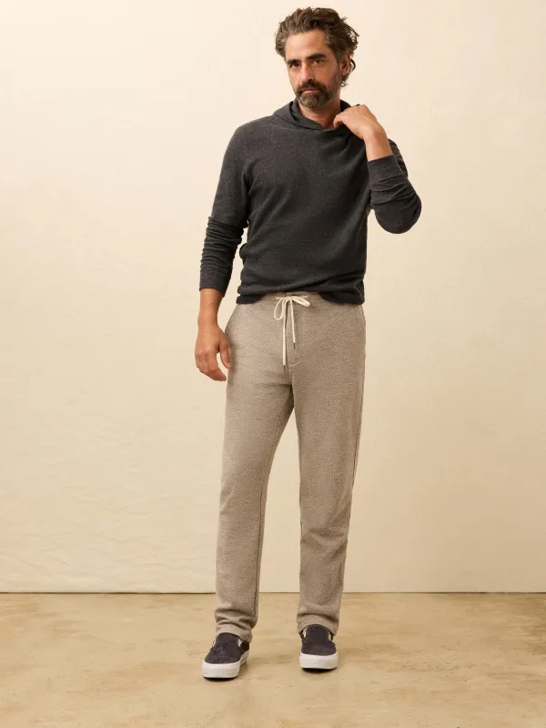 Inlet Jogger Pant - Ivory Hill Melange sold by Faherty