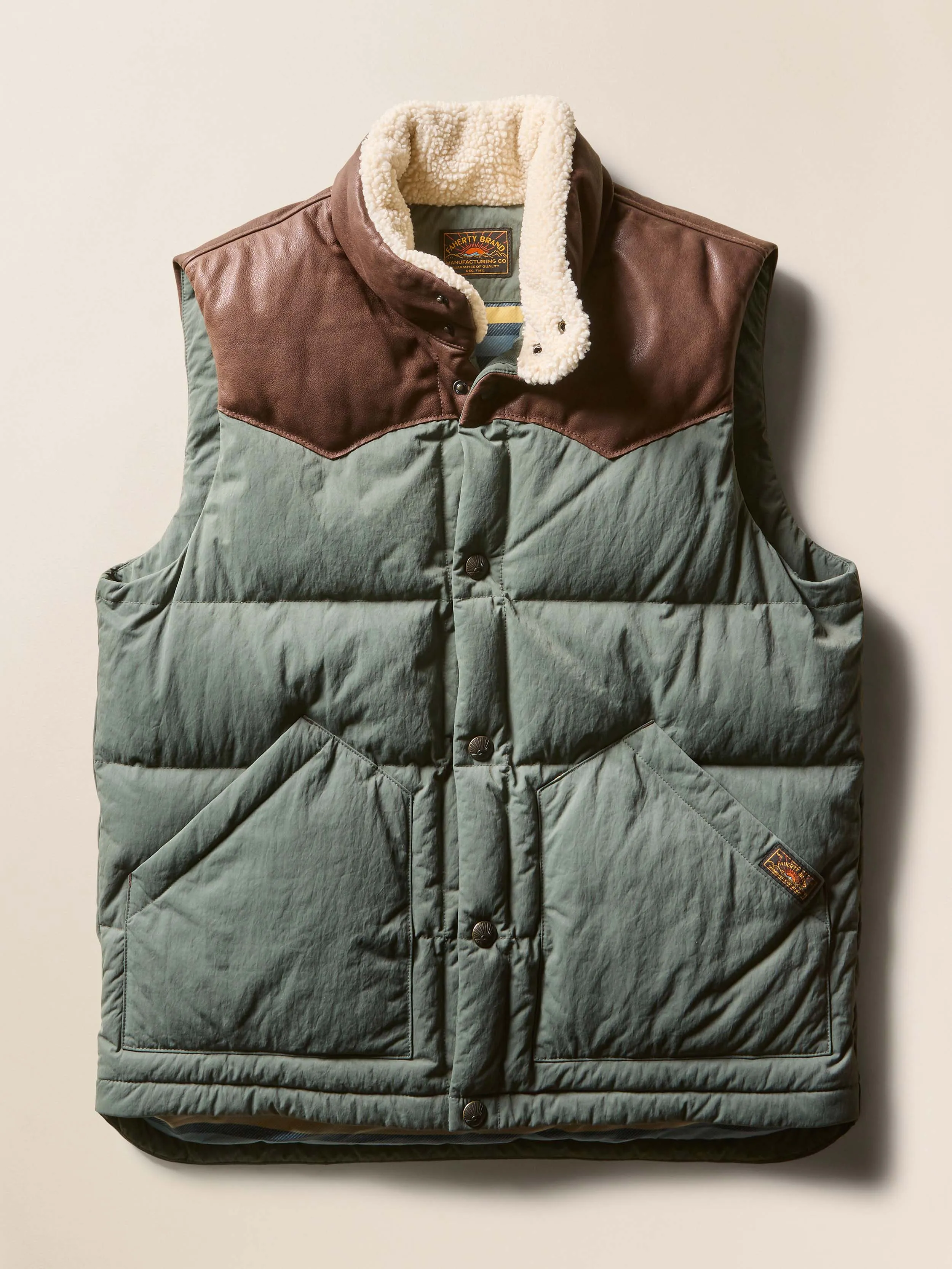 Range Down Vest - Pine Ridge sold by Faherty product image thumbnail 3