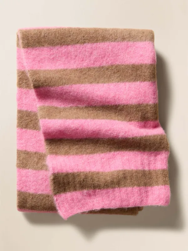 Apres Alpaca Scarf - Pink Opal sold by Faherty