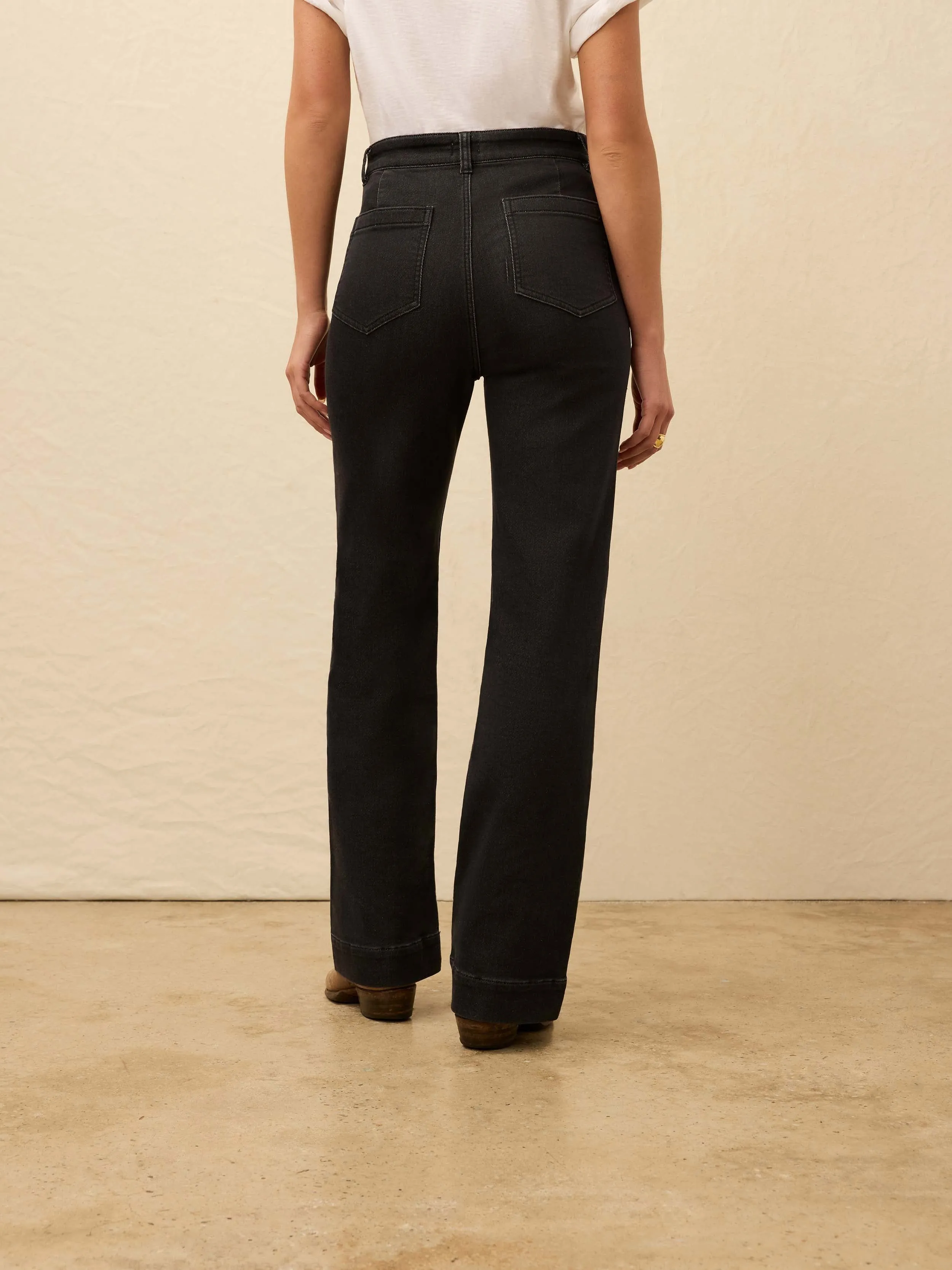 Stretch Terry Patch Pocket Ankle Pant - Onyx Black sold by Faherty product image thumbnail 5
