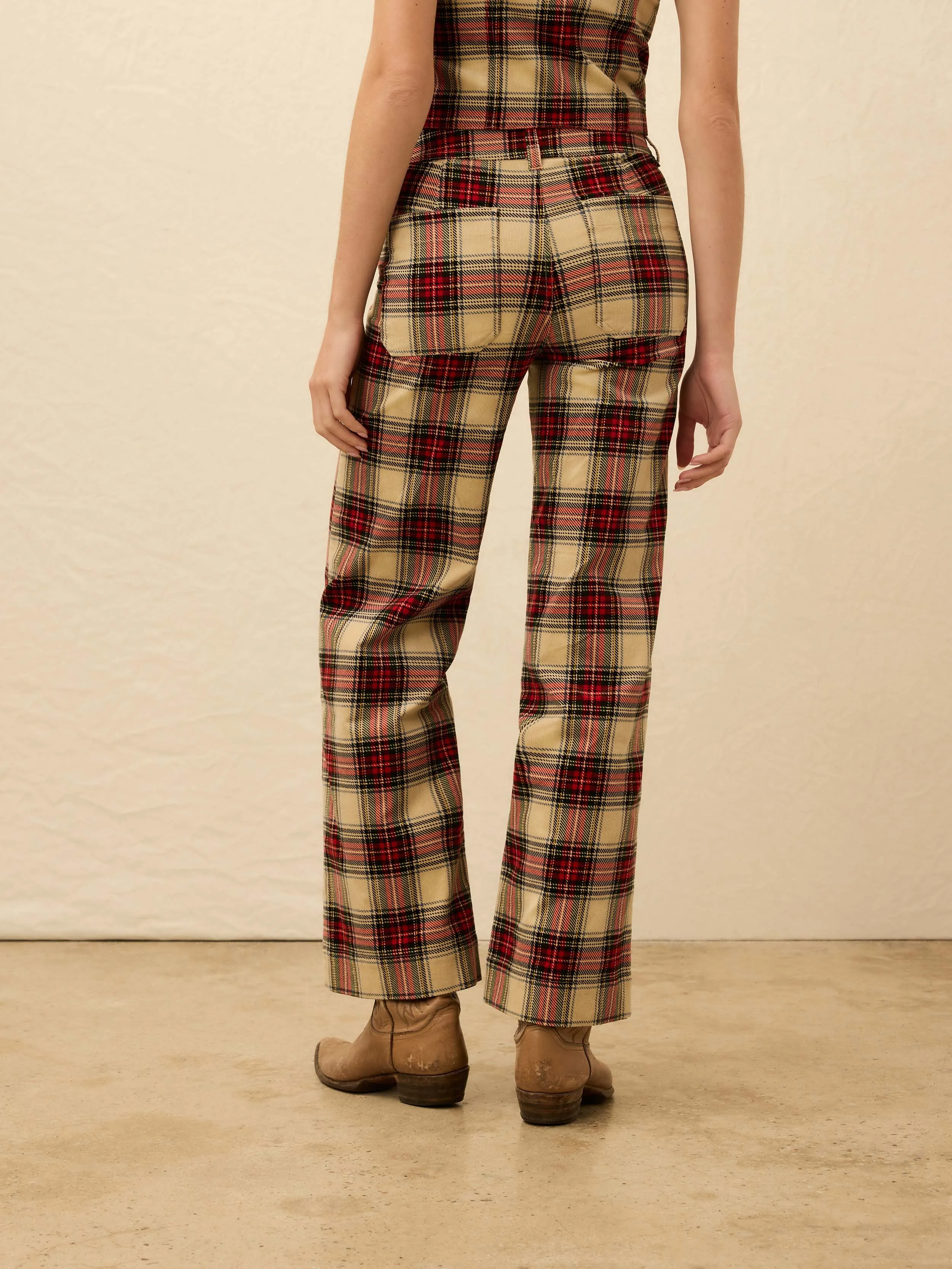 High Ridge Corduroy Pant - Winterstone Plaid sold by Faherty product image thumbnail 4