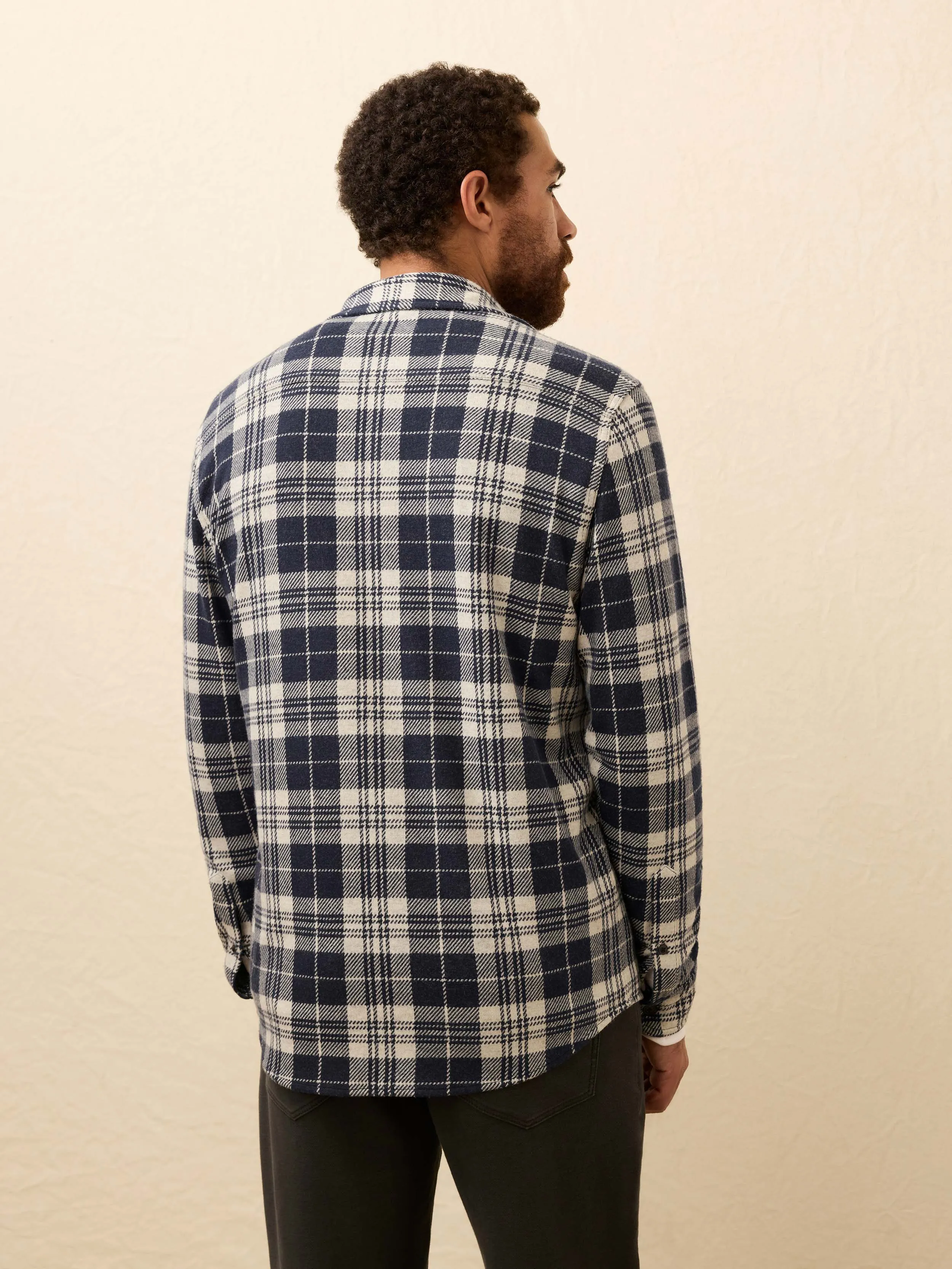 Legend Sweater Shirt - Sapphire Lake Plaid sold by Faherty product image thumbnail 5
