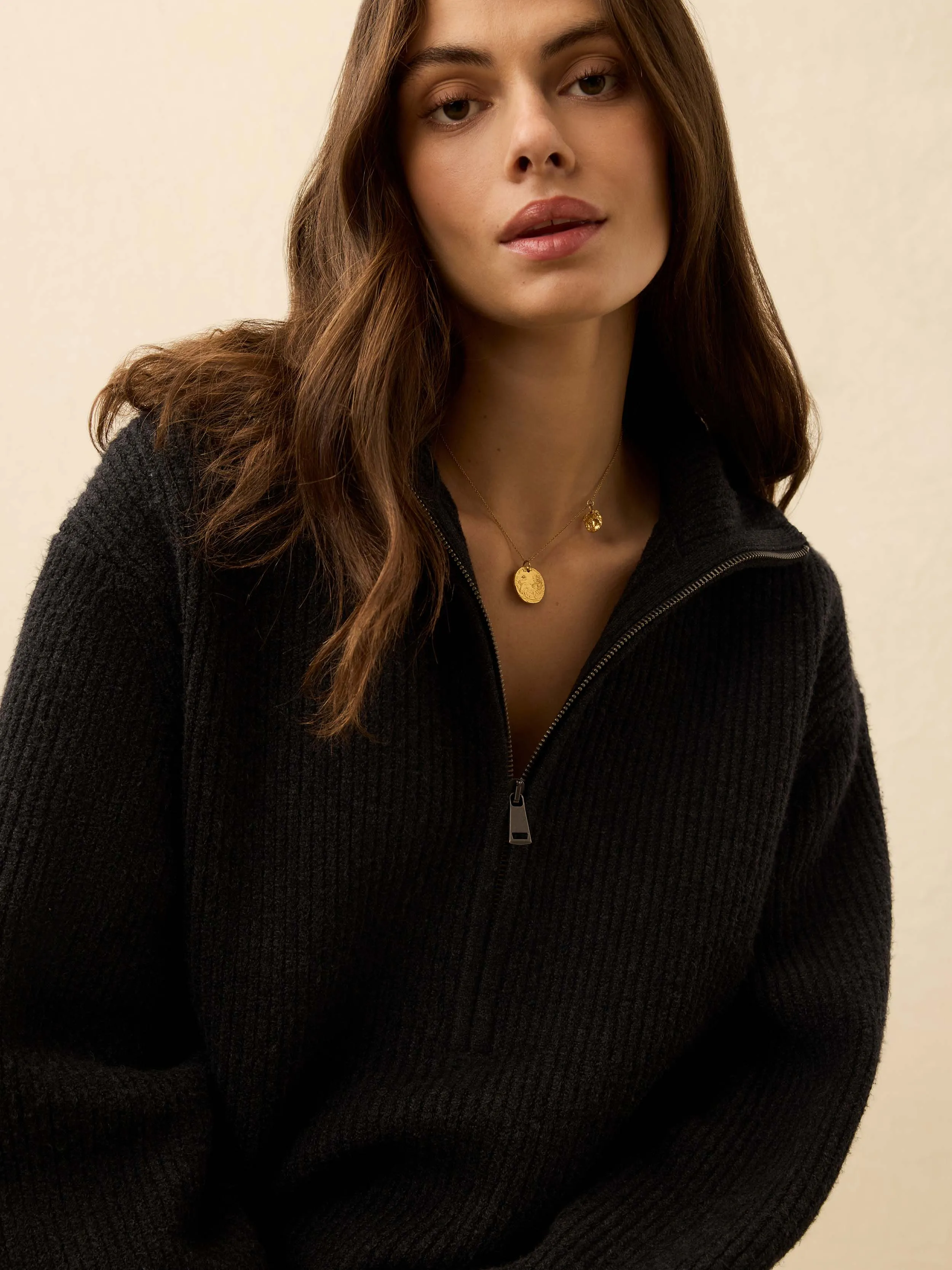 Jackson Quarter Zip - Charcoal Heather sold by Faherty product image thumbnail 2