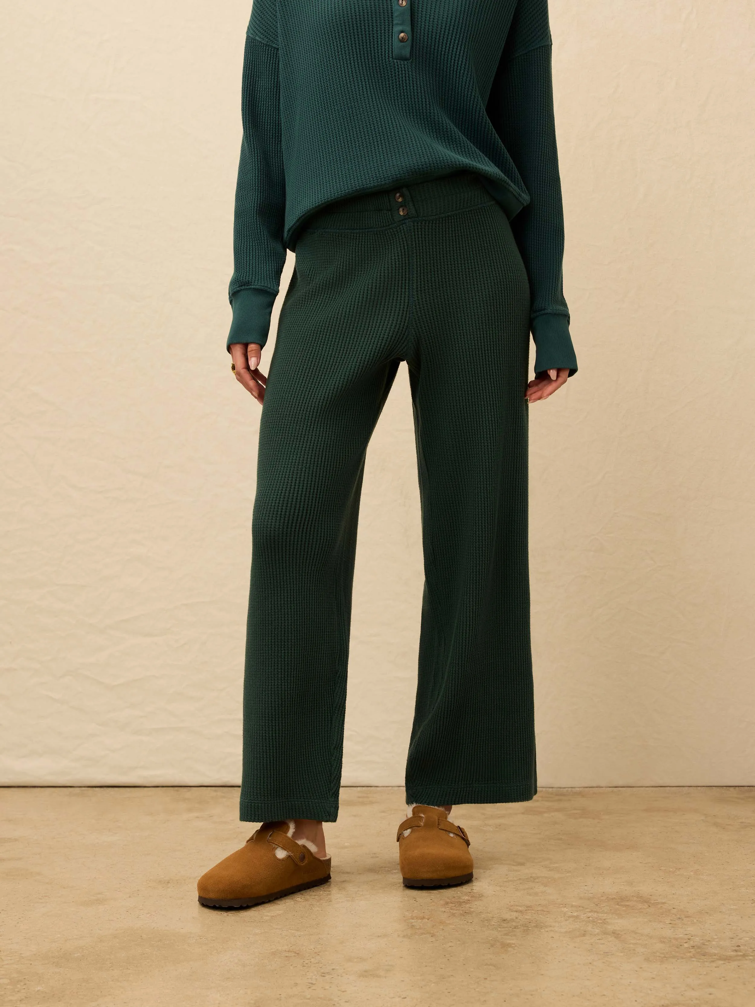 Après Waffle Pant - Seamoss sold by Faherty product image thumbnail 4