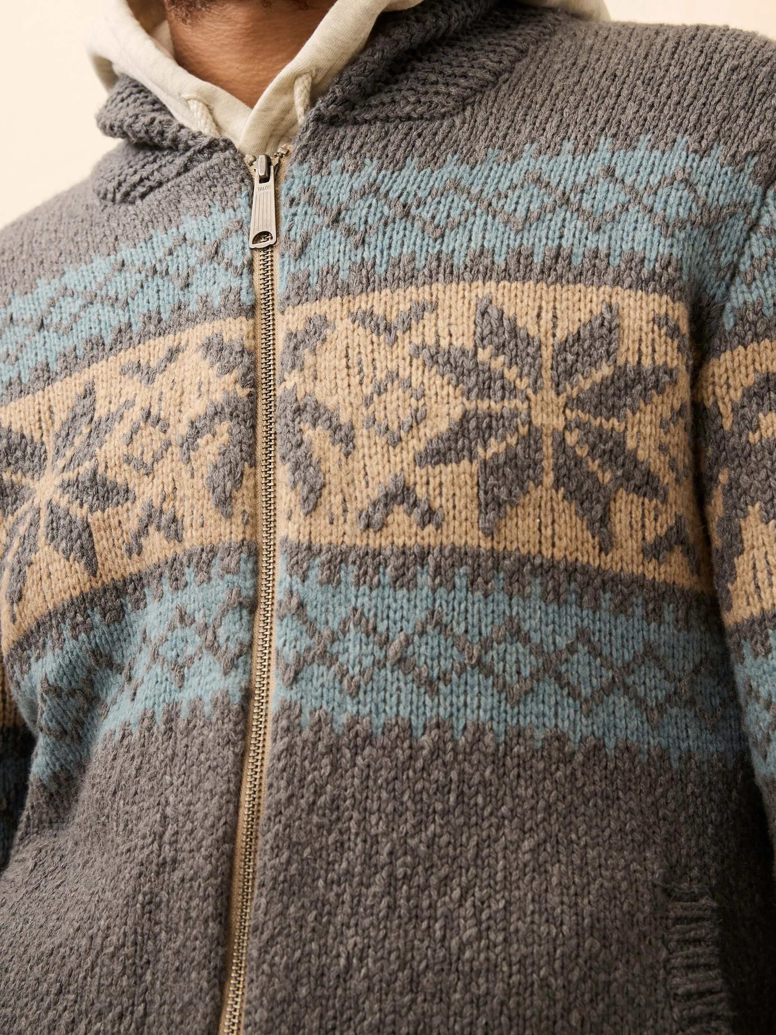 Surf To Snow Zip Cardigan - Iron Coast sold by Faherty product image thumbnail 2
