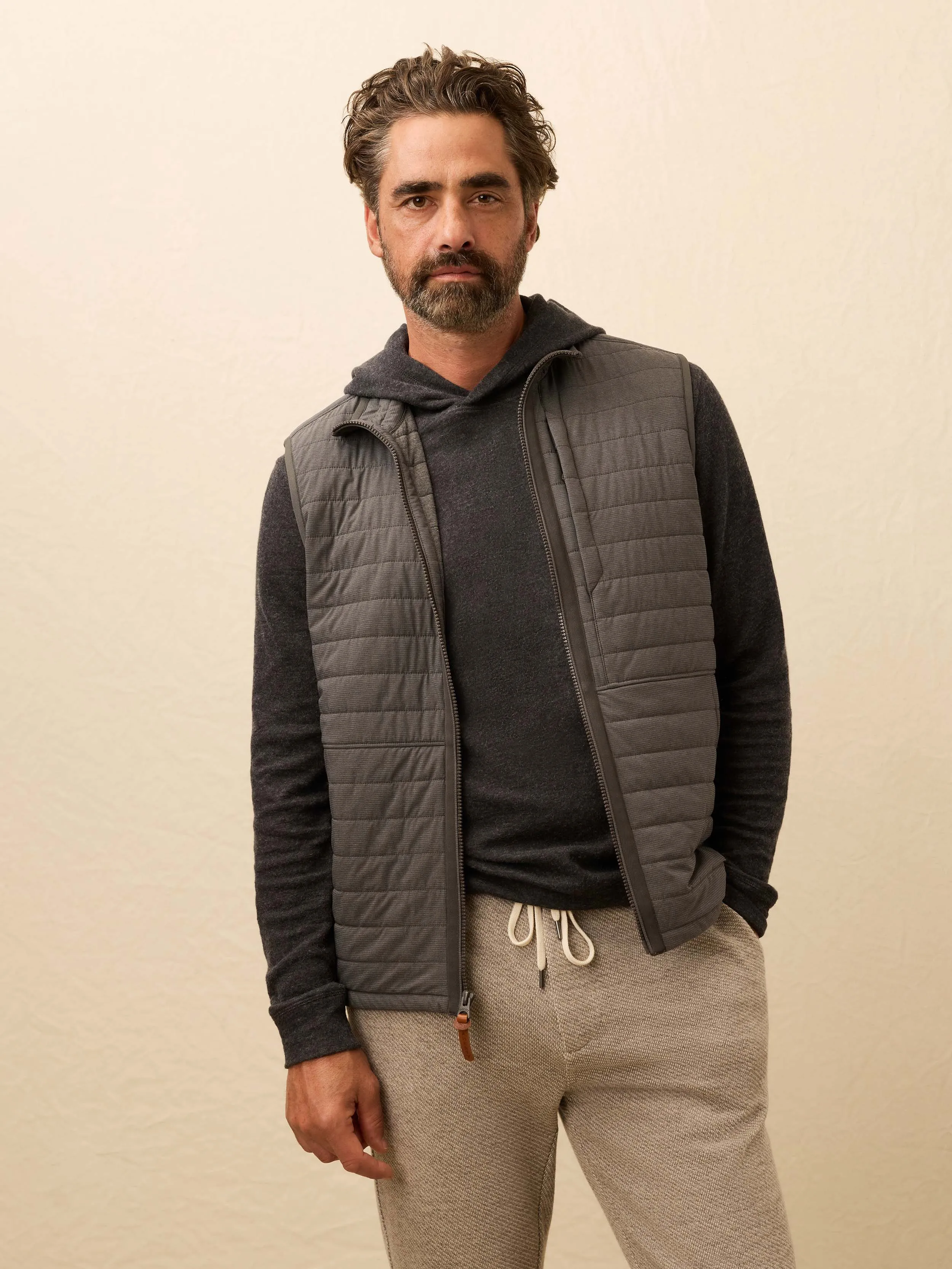 Horizon Series Vest - Pacific Ash sold by Faherty