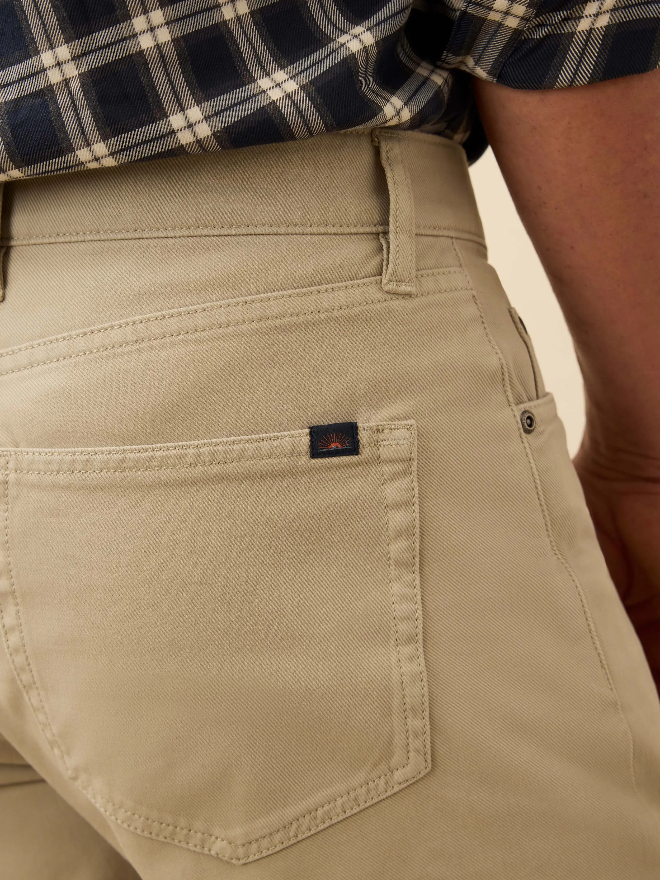 Reserve Twill 5-Pocket Pant - Rocky Cliff sold by Faherty product image thumbnail 3