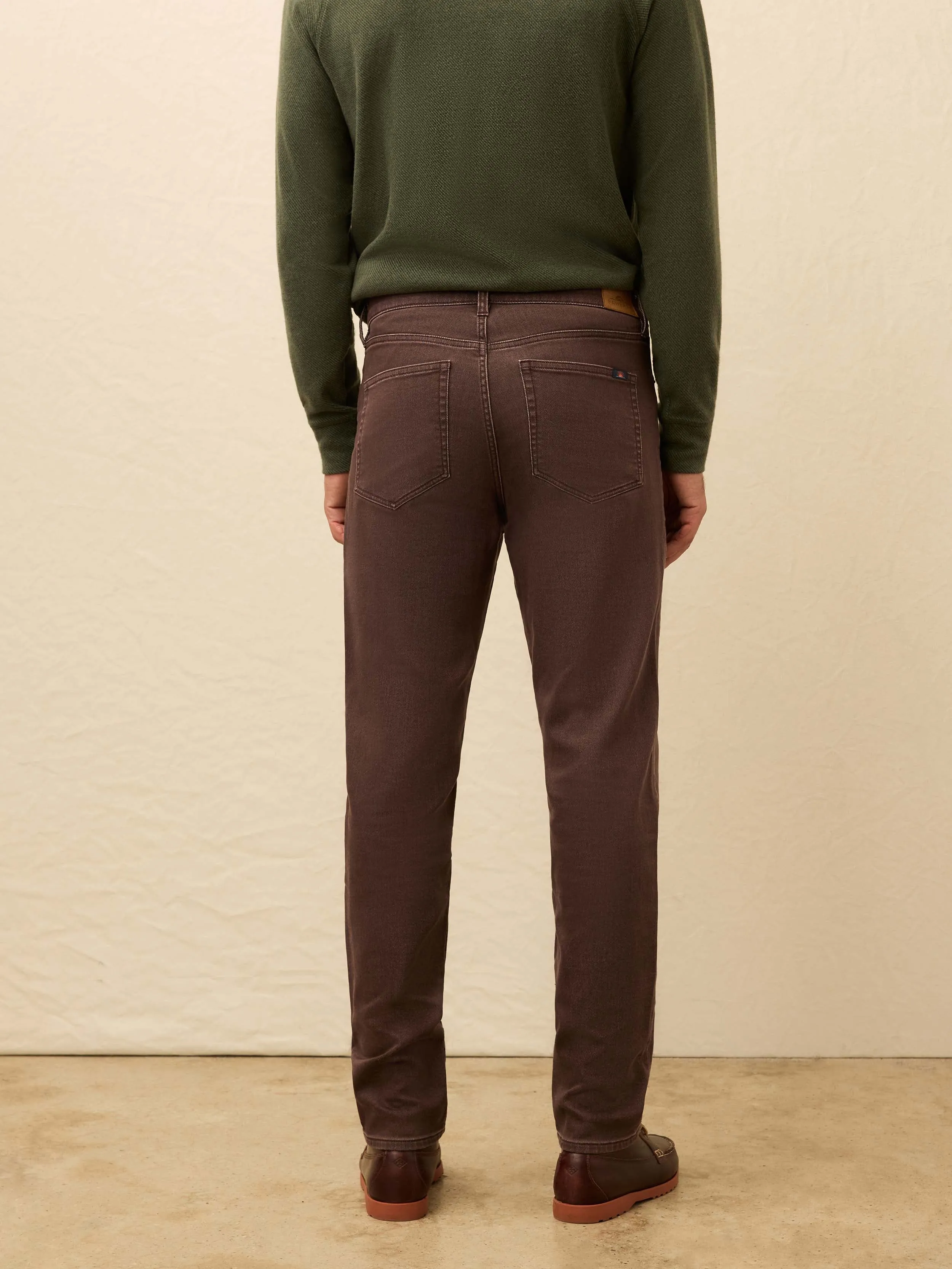 Stretch Terry 5-Pocket Pant - Northern Brown sold by Faherty product image thumbnail 4