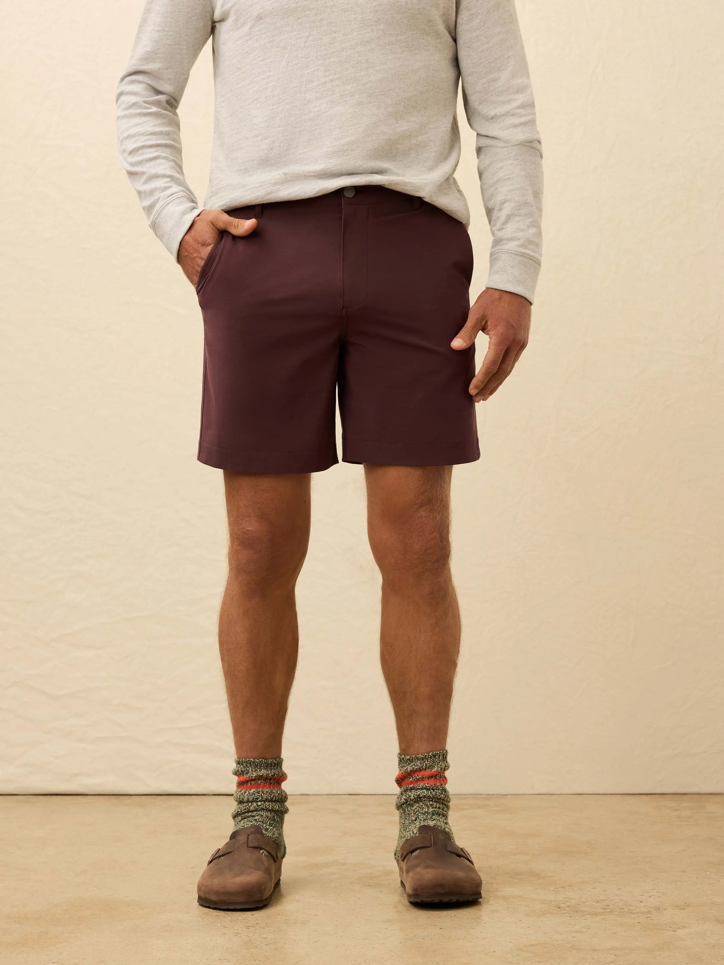 All Day™ Short (7") - Mountain Burgundy sold by Faherty product image thumbnail 2