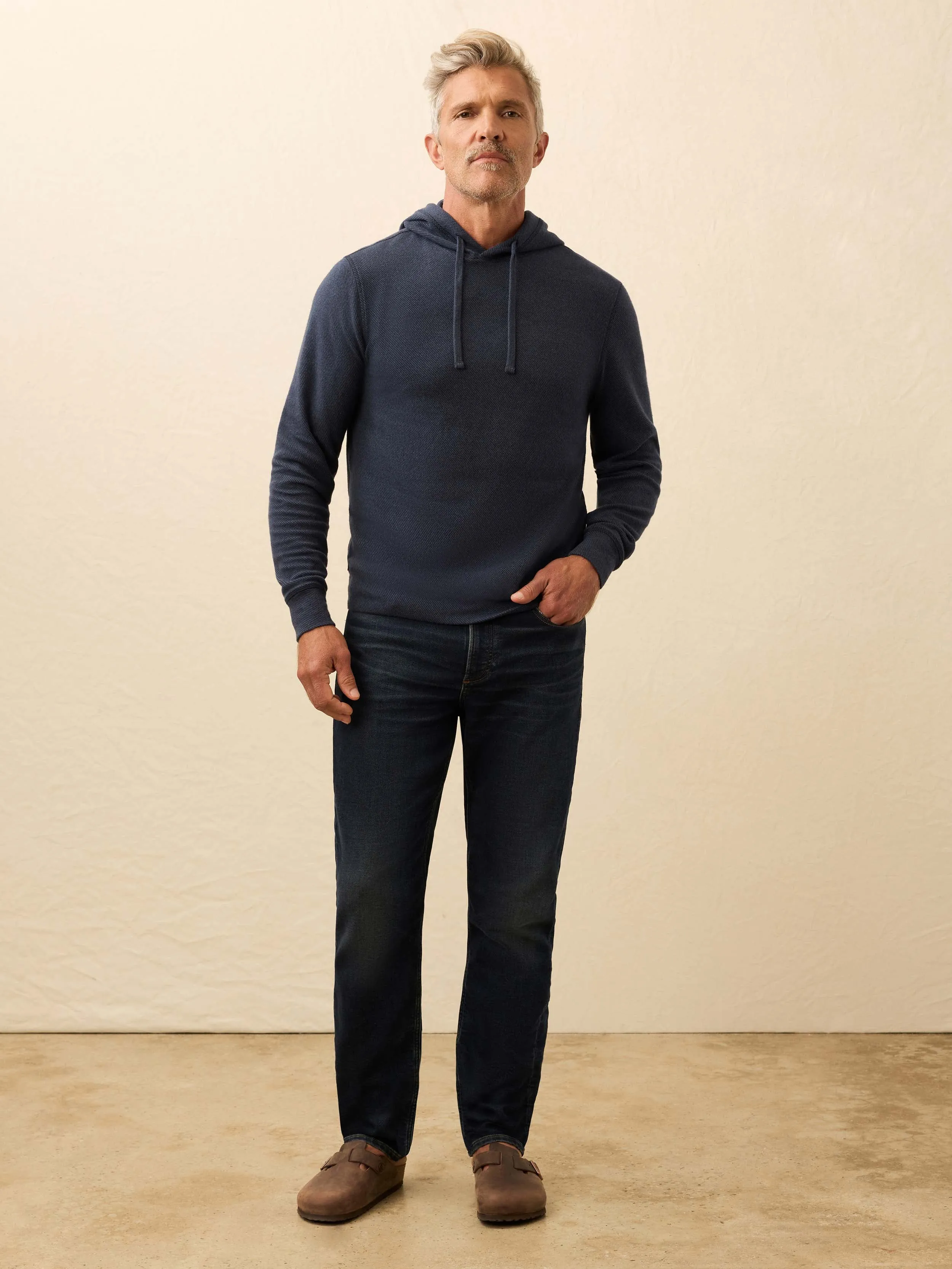 Legend™ Sweater Hoodie - Brighton Navy Twill sold by Faherty product image thumbnail 2