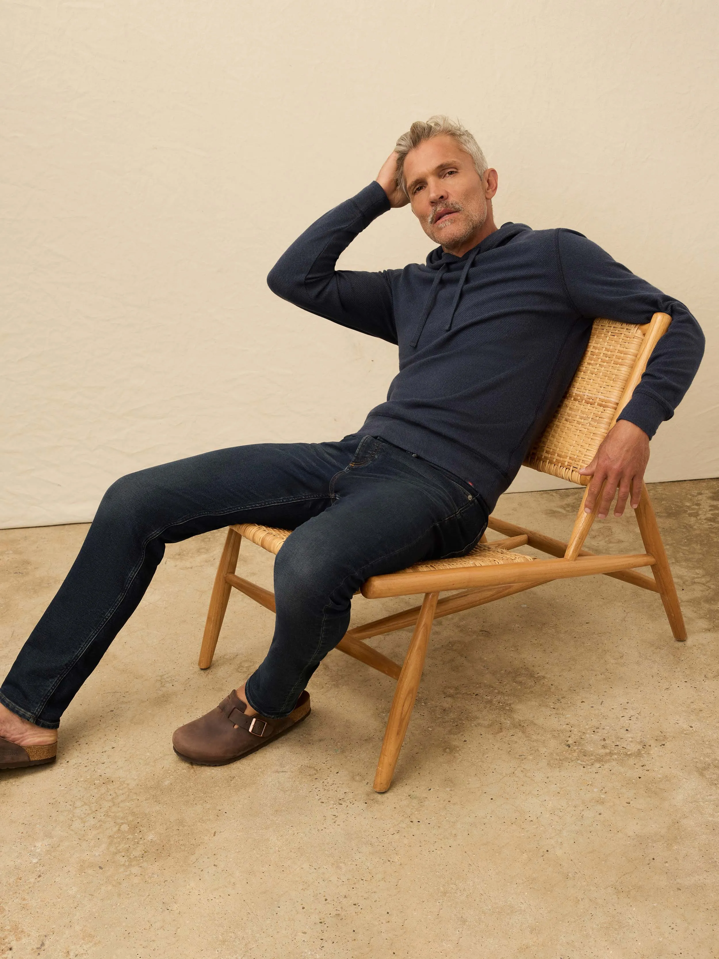 Legend™ Sweater Hoodie - Brighton Navy Twill sold by Faherty product image thumbnail 3