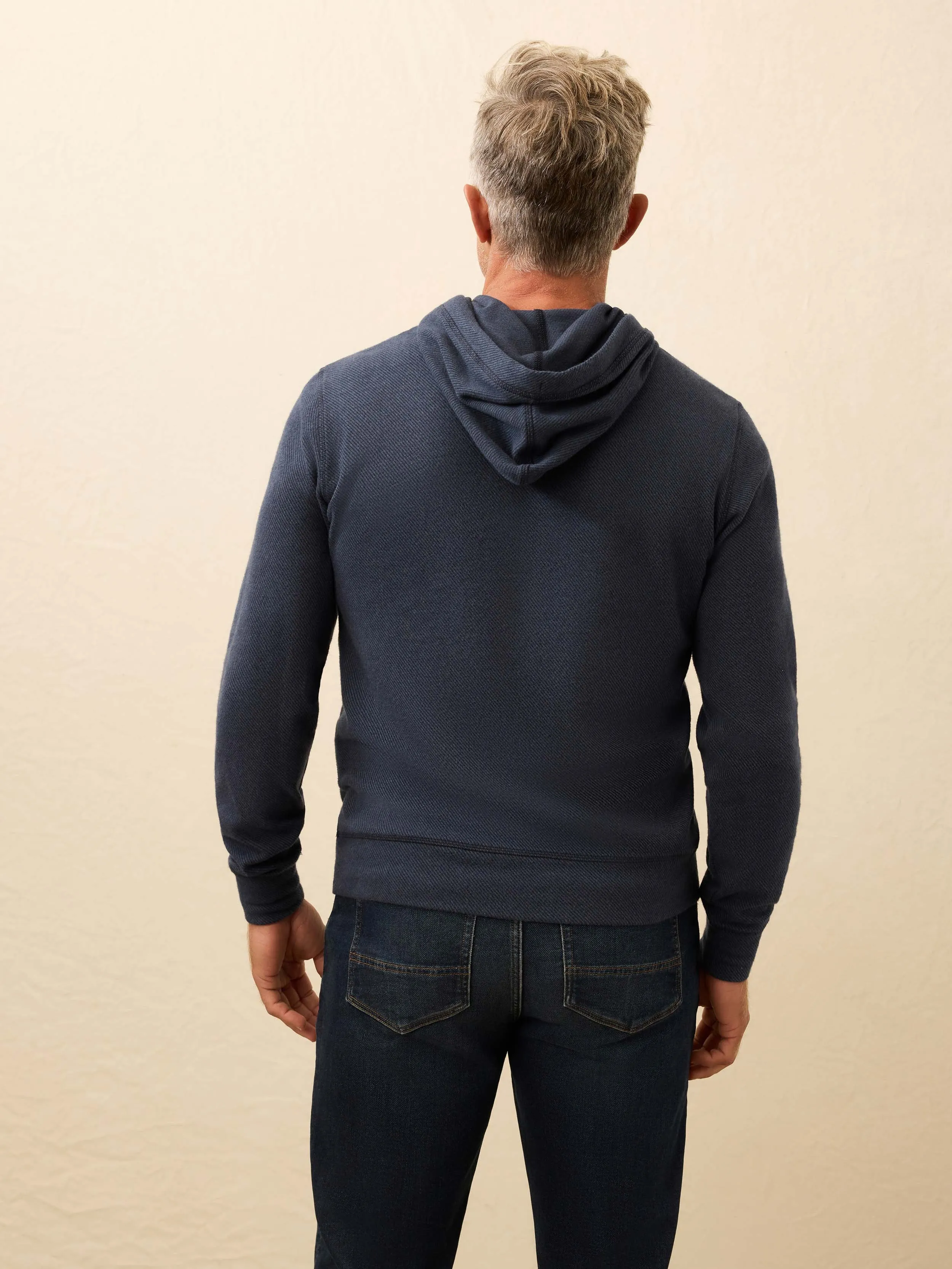 Legend™ Sweater Hoodie - Brighton Navy Twill sold by Faherty product image thumbnail 4