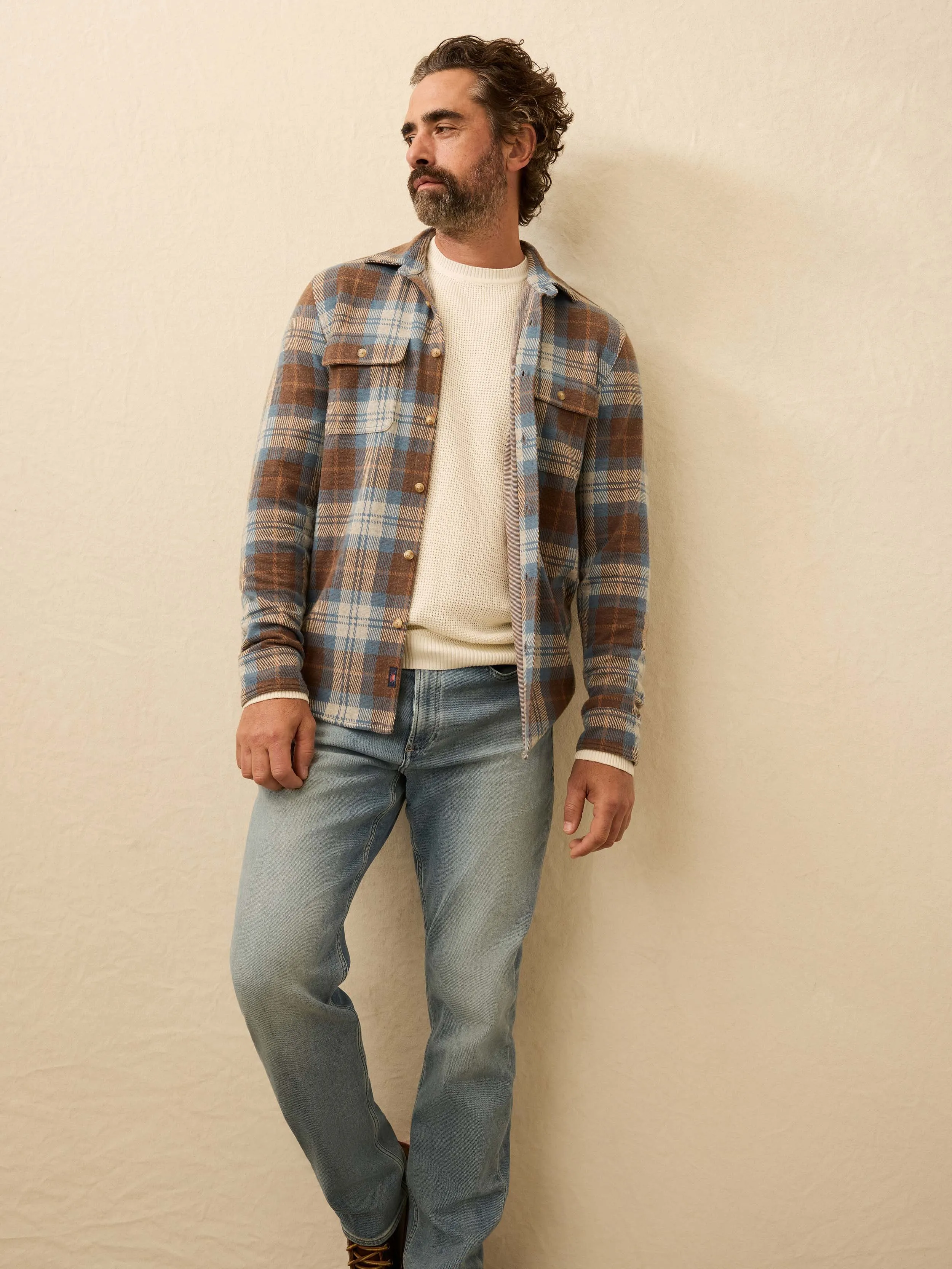 Legend™ Sweater Shirt - Bear River Plaid sold by Faherty