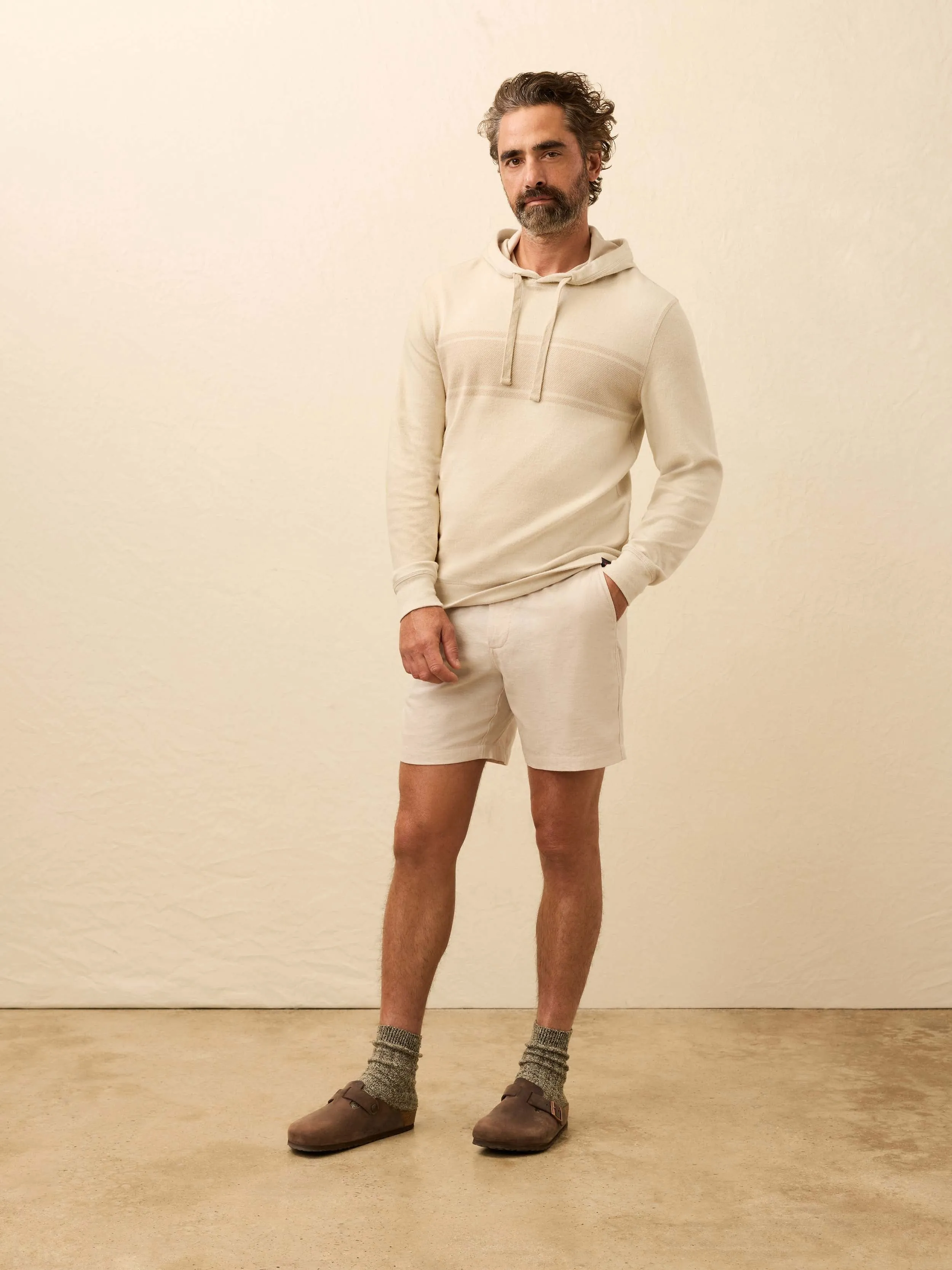 Legend™ Sweater Hoodie - Winter Oat Surf Stripe sold by Faherty product image thumbnail 2