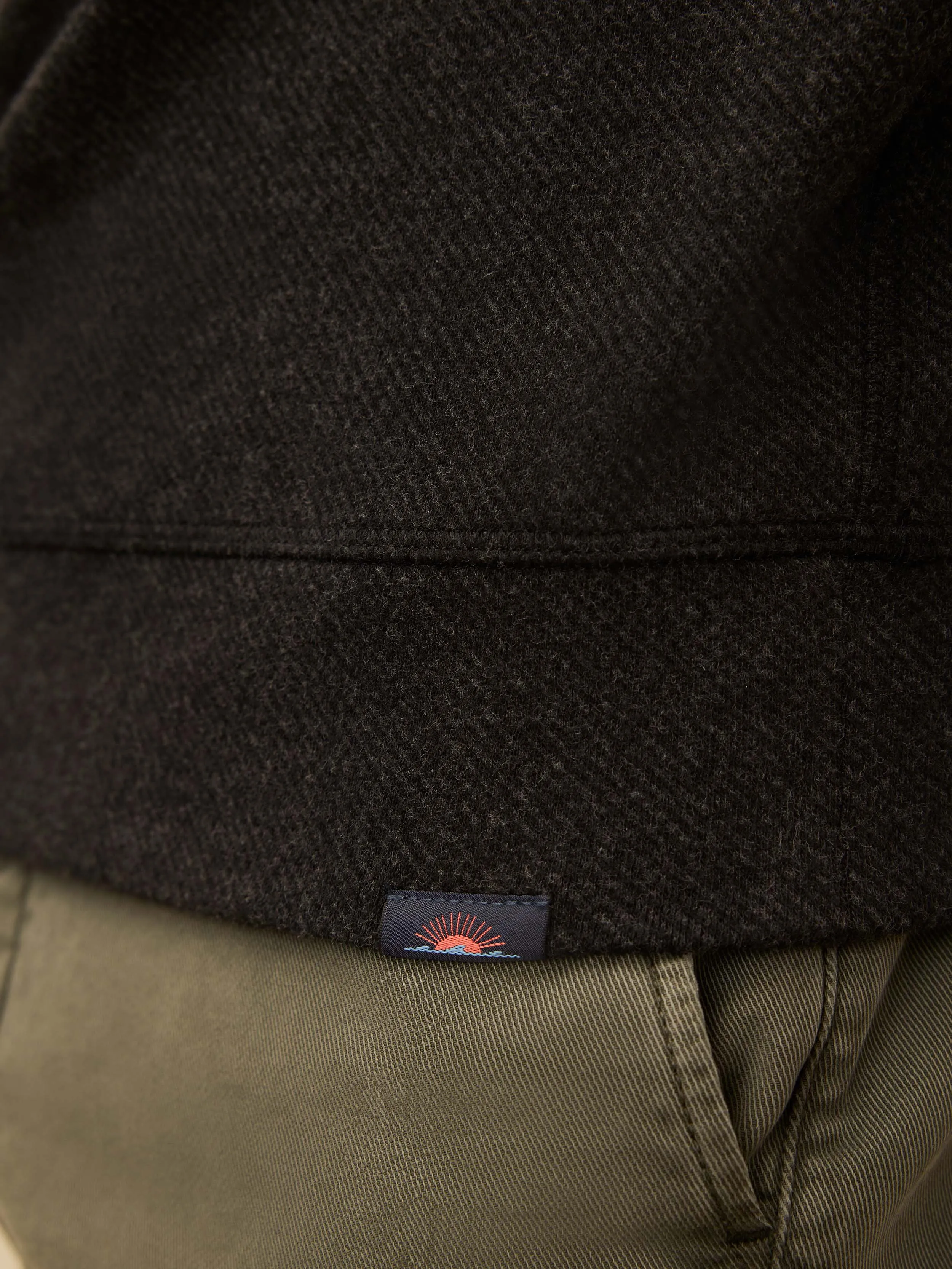 Legend Sweater Crew - Heathered Black Twill sold by Faherty product image thumbnail 4