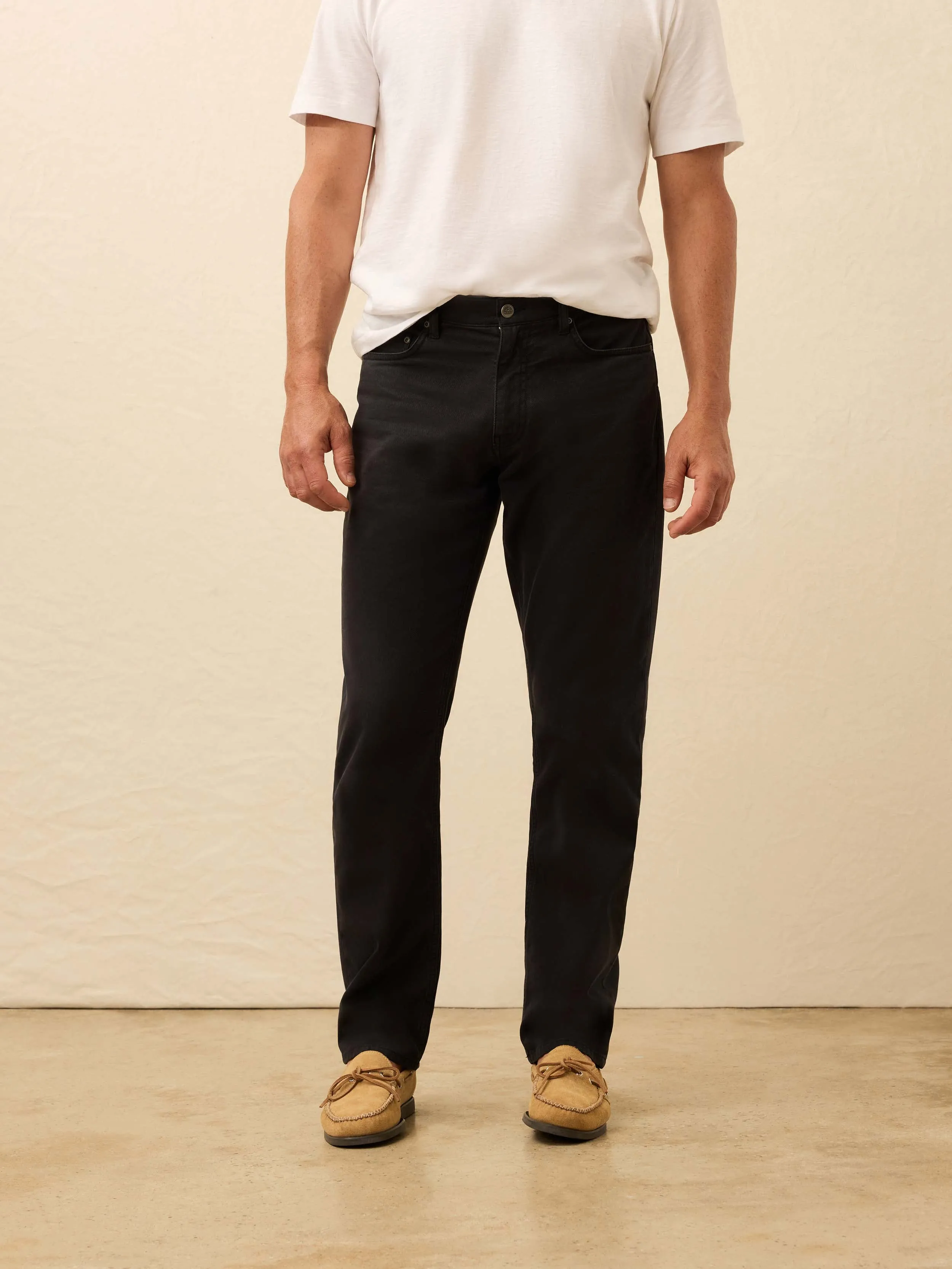 Reserve Twill 5-Pocket Pant - Ridge Black sold by Faherty product image thumbnail 2