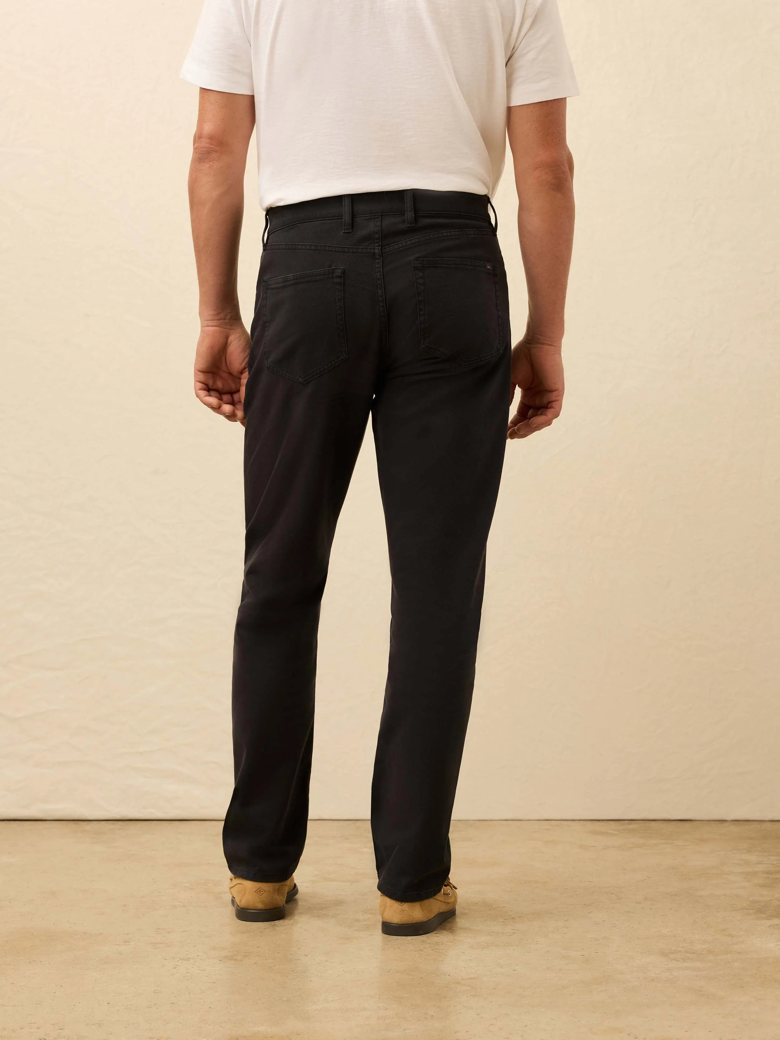 Reserve Twill 5-Pocket Pant - Ridge Black sold by Faherty product image thumbnail 4