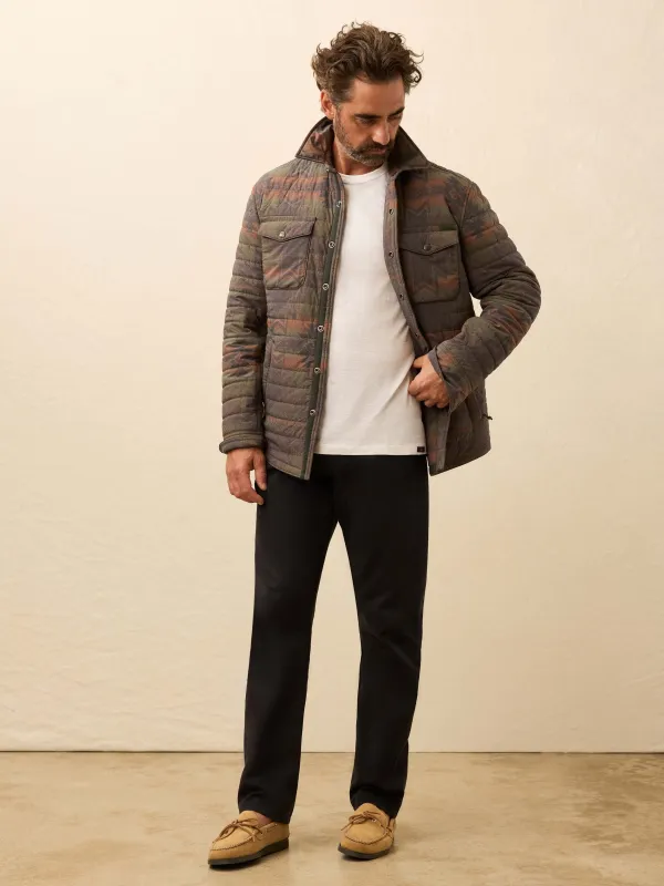 Reserve Twill 5-Pocket Pant - Ridge Black sold by Faherty