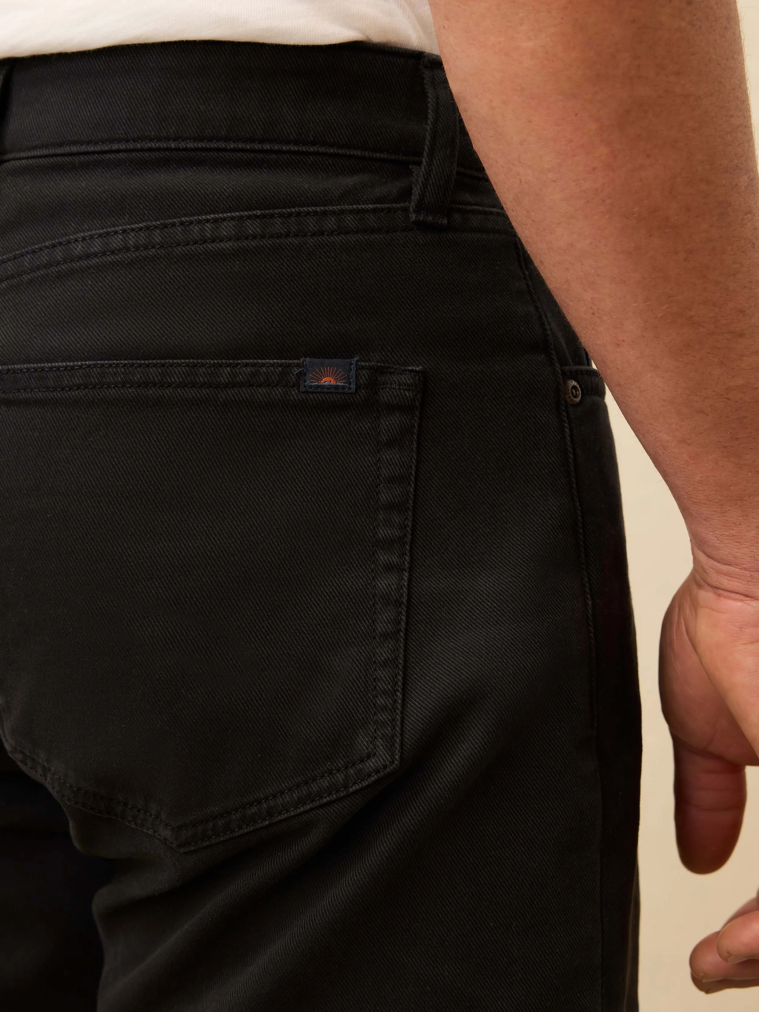 Reserve Twill 5-Pocket Pant - Ridge Black sold by Faherty product image thumbnail 3