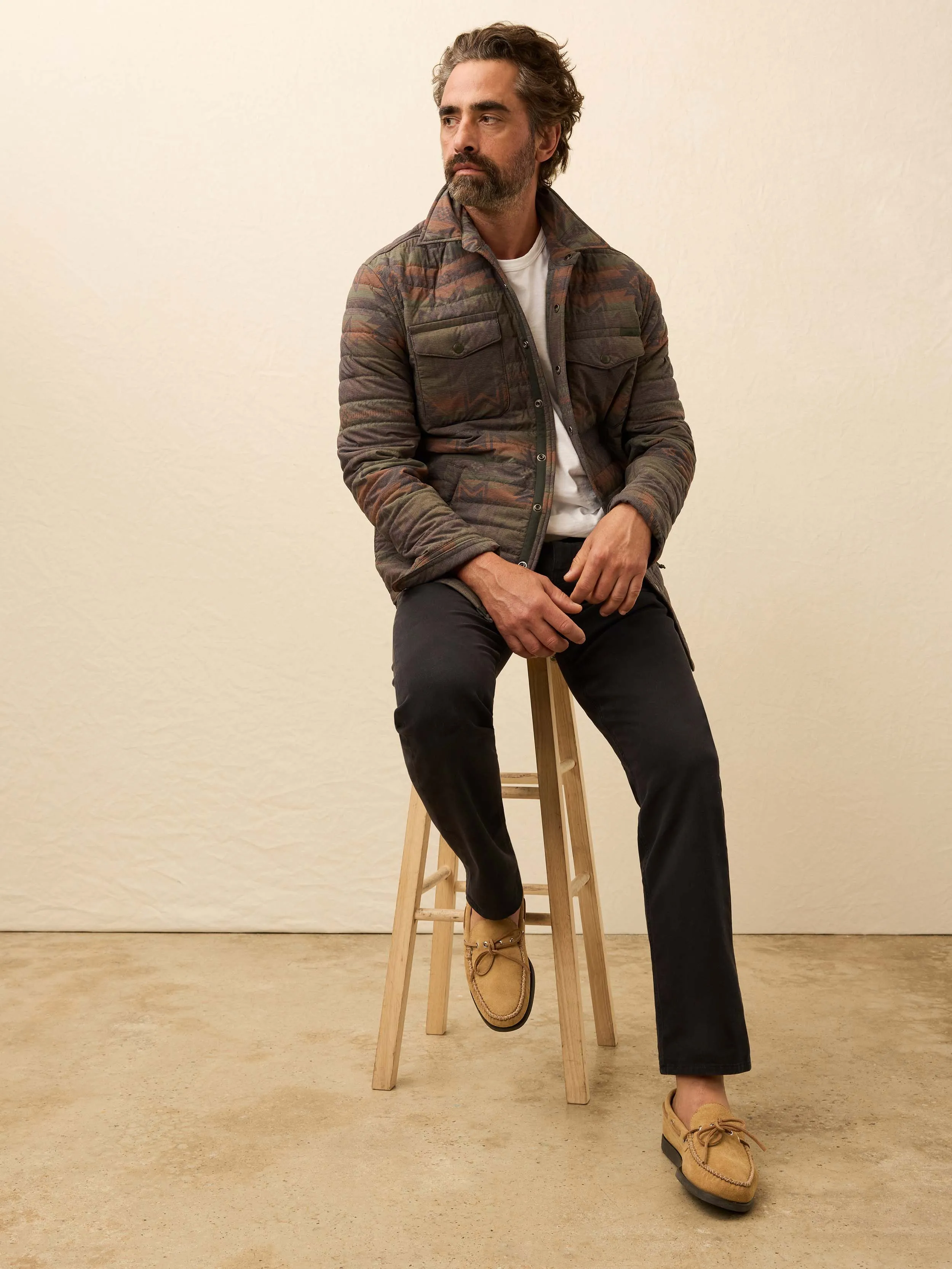 Reserve Twill 5-Pocket Pant - Ridge Black sold by Faherty product image thumbnail 5