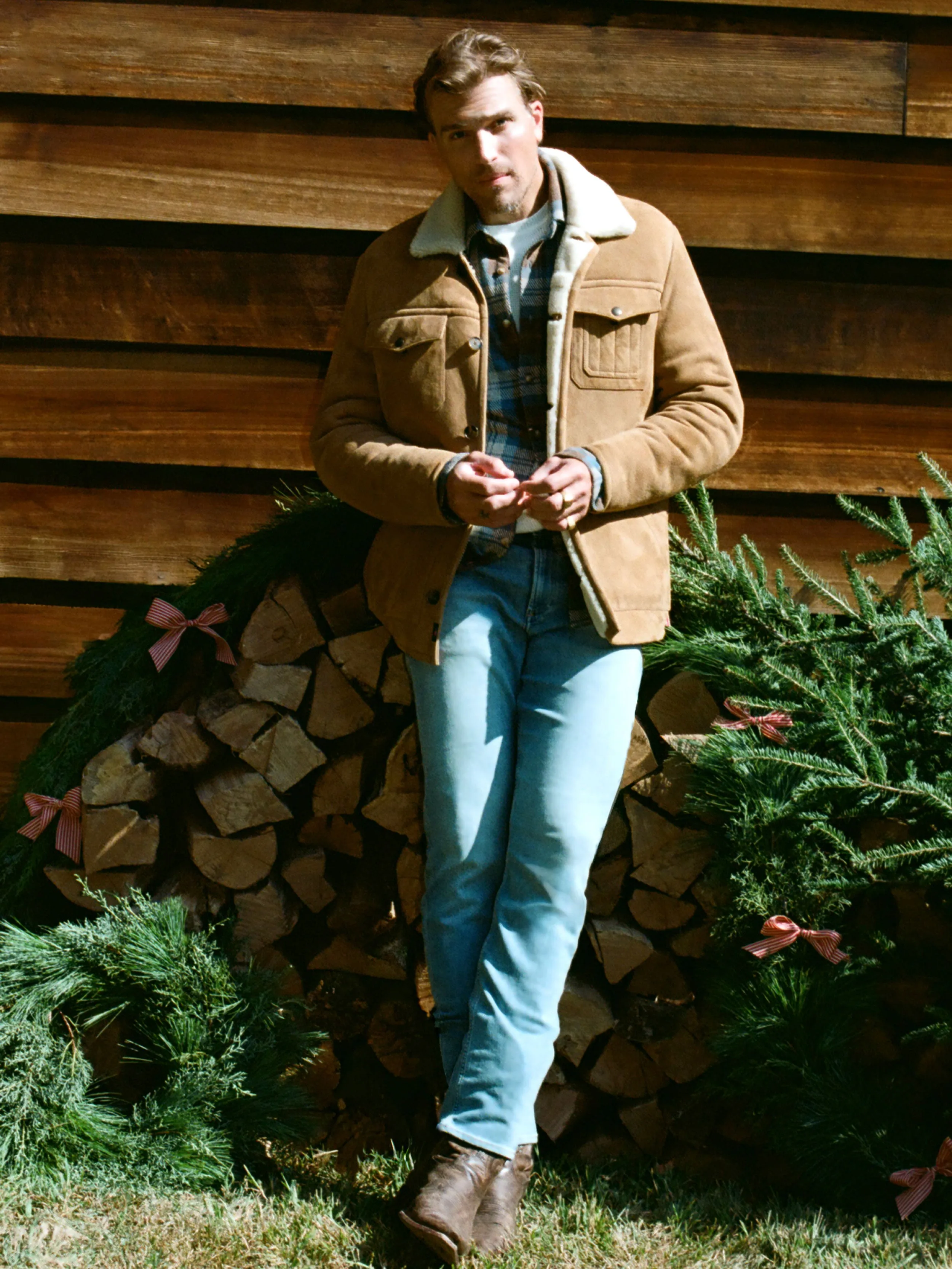 Shearling Coat - Eagle River Brown sold by Faherty