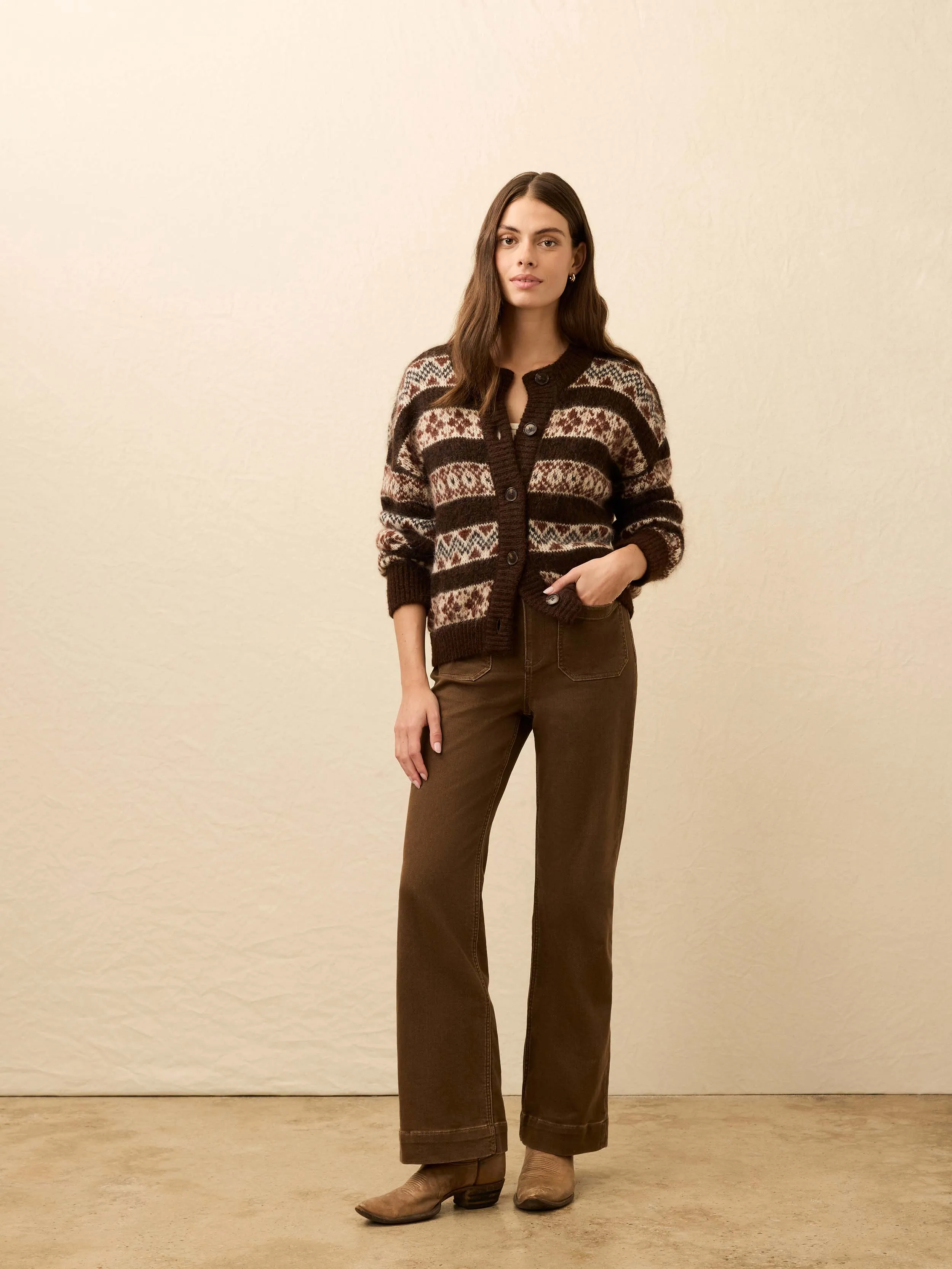 Wildwood Cardigan - Chestnut sold by Faherty product image thumbnail 3