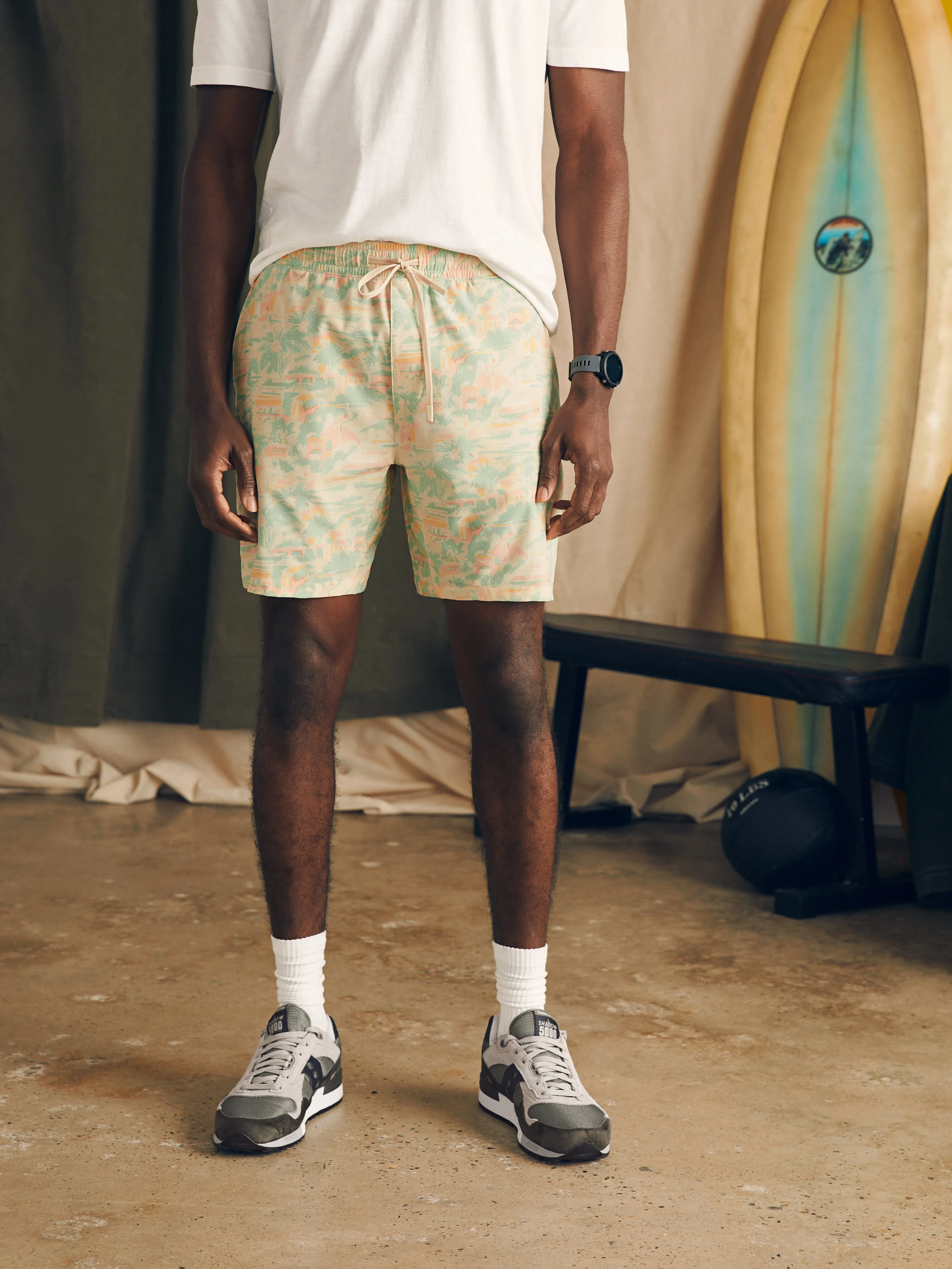 Shorelite Active Swim Short (7" Inseam) - Sunwashed Keywest sold by Faherty product image thumbnail 3