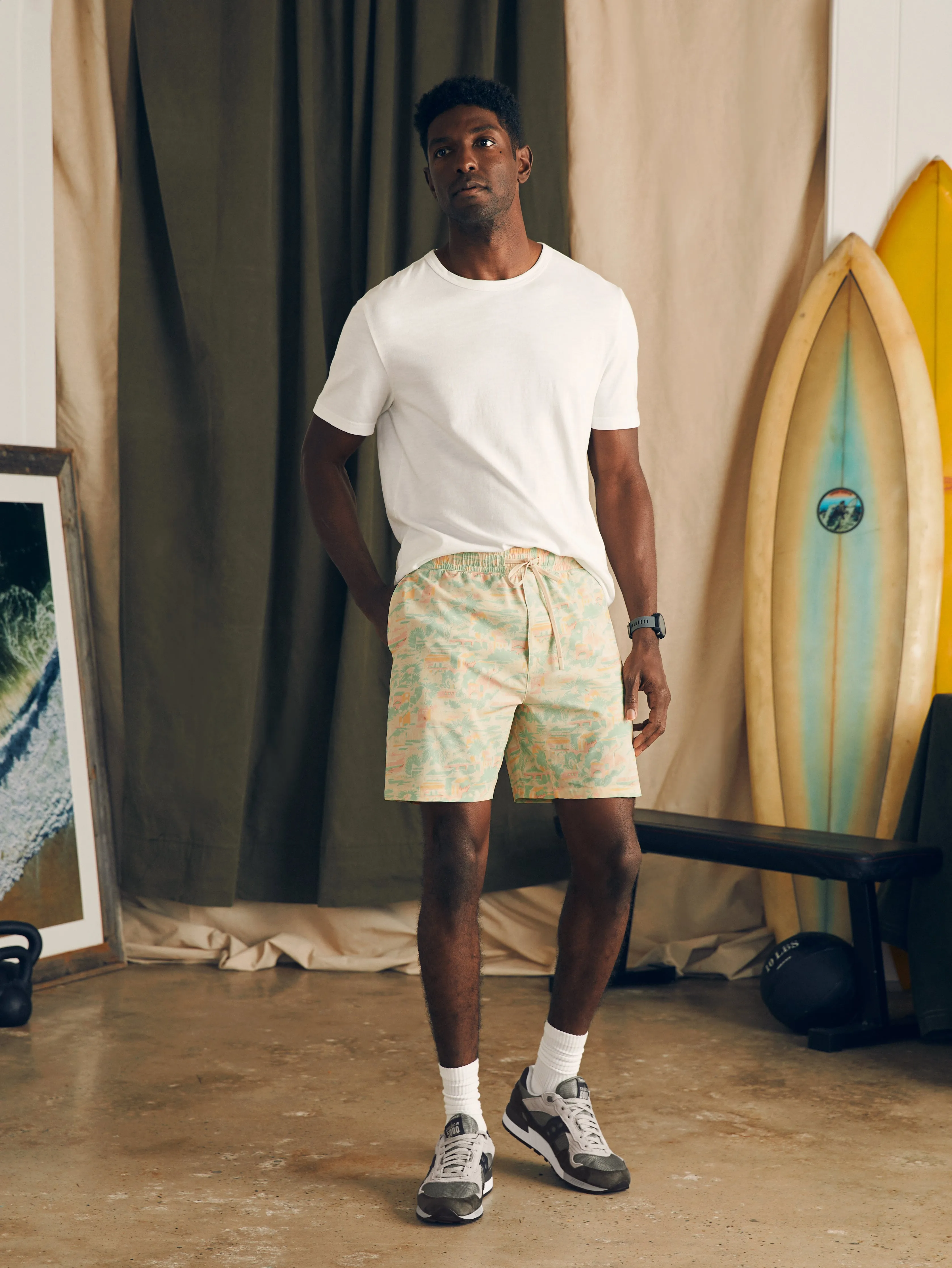 Shorelite Active Swim Short (7" Inseam) - Sunwashed Keywest sold by Faherty product image thumbnail 2