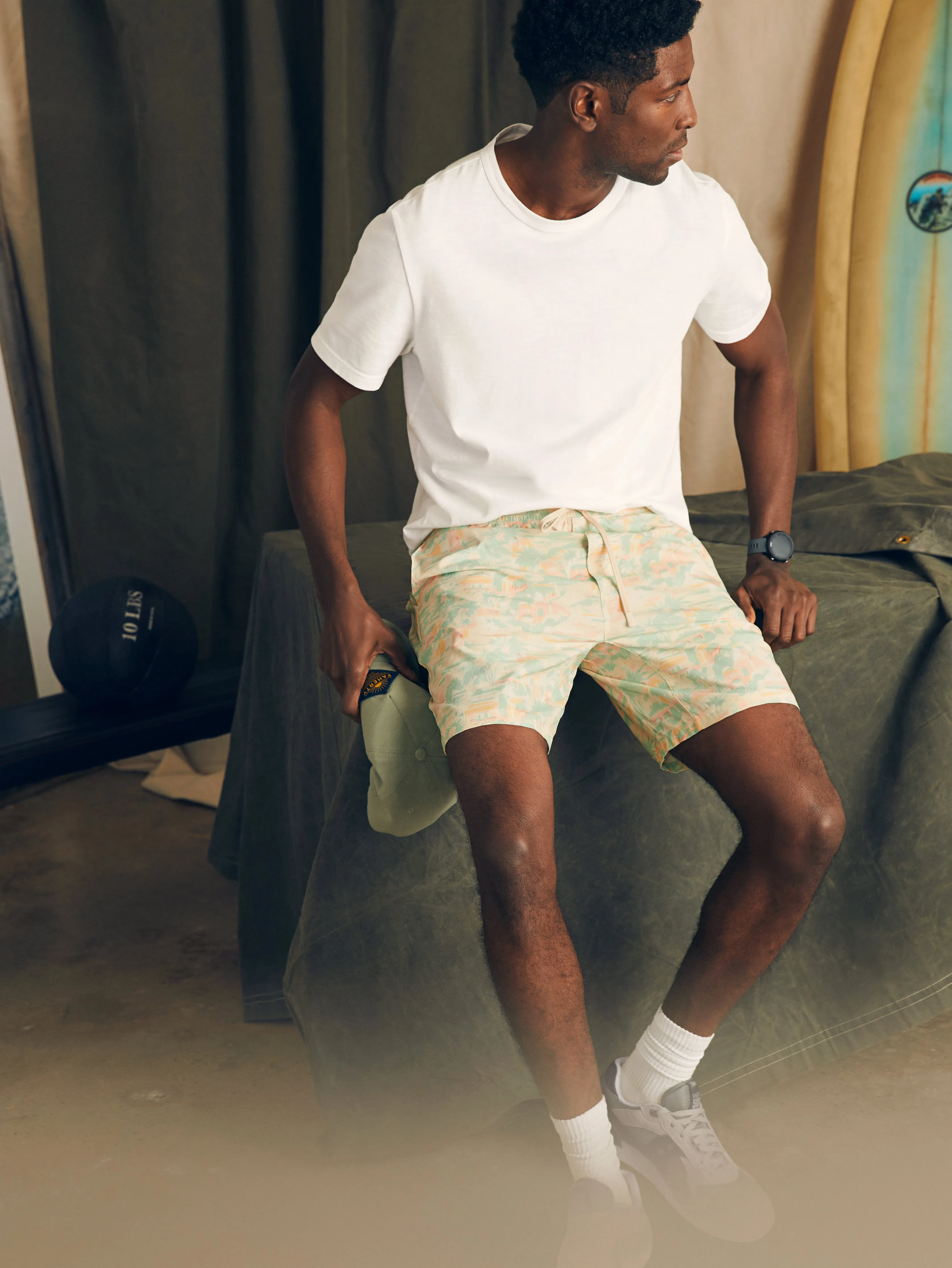 Shorelite Active Swim Short (7" Inseam) - Sunwashed Keywest sold by Faherty product image thumbnail 4