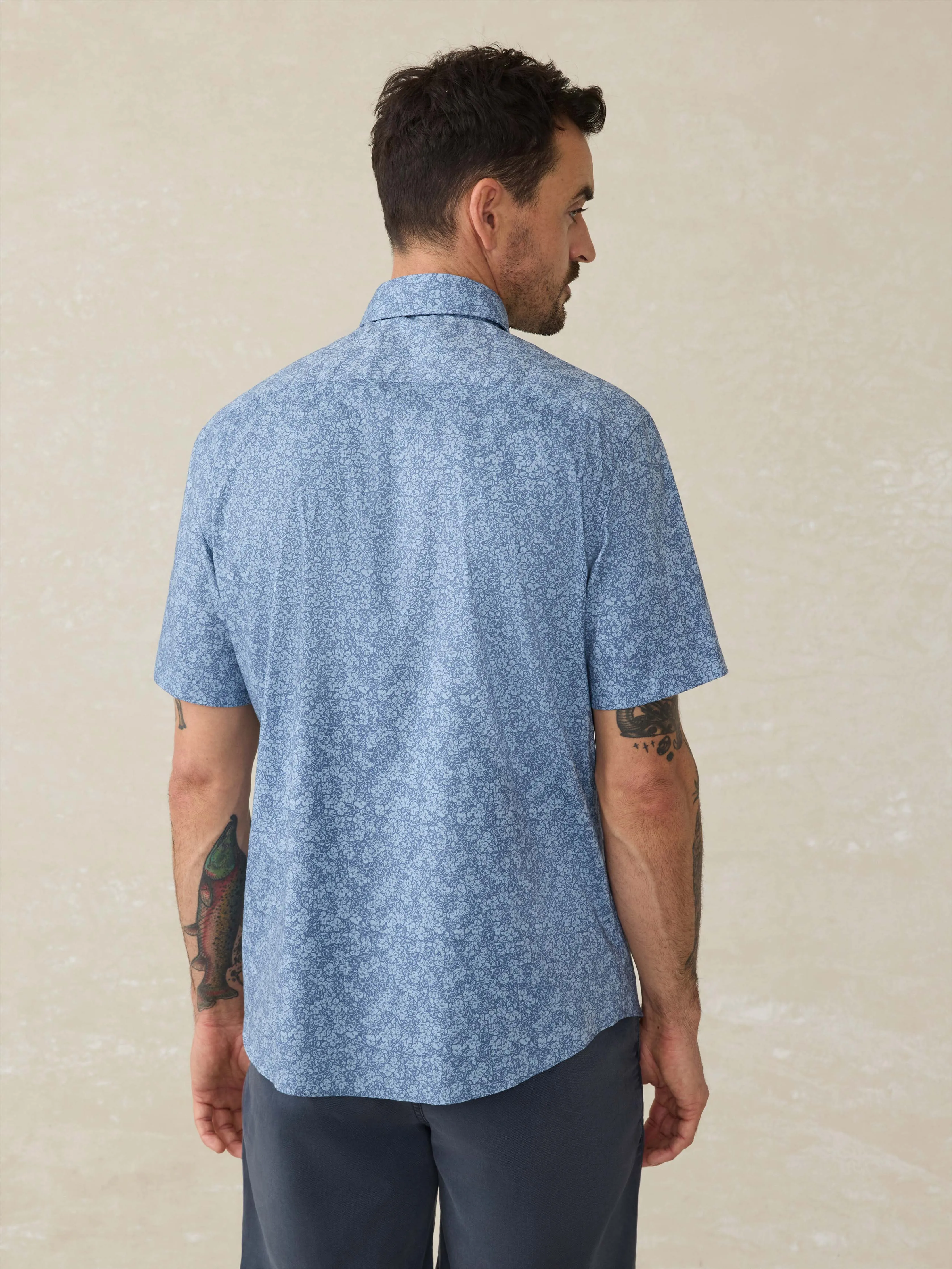 Short-Sleeve Movement™ Shirt - Horizon Bloom sold by Faherty product image thumbnail 2