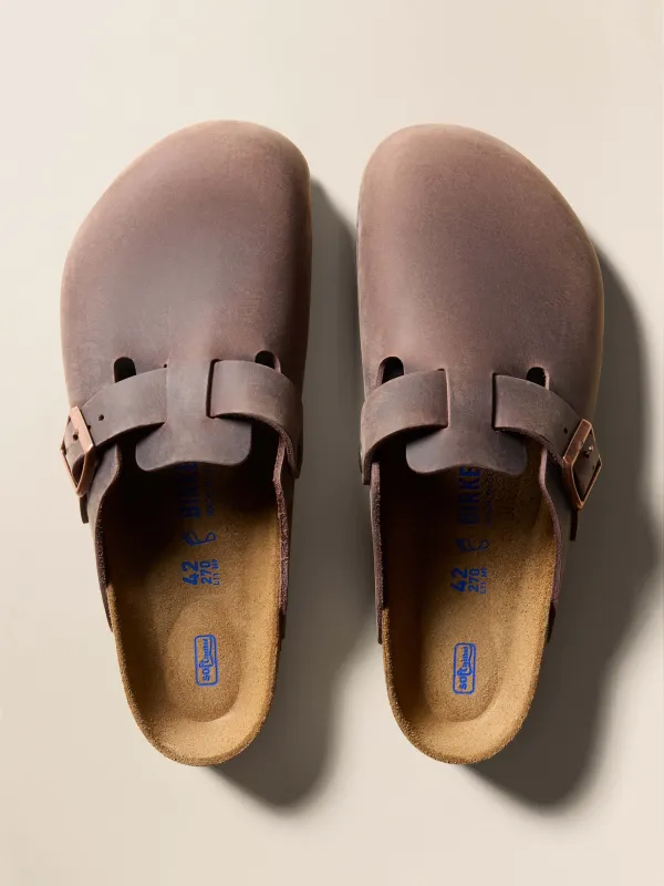 Birkenstock Boston Oiled - Oiled Leather Habana sold by Faherty