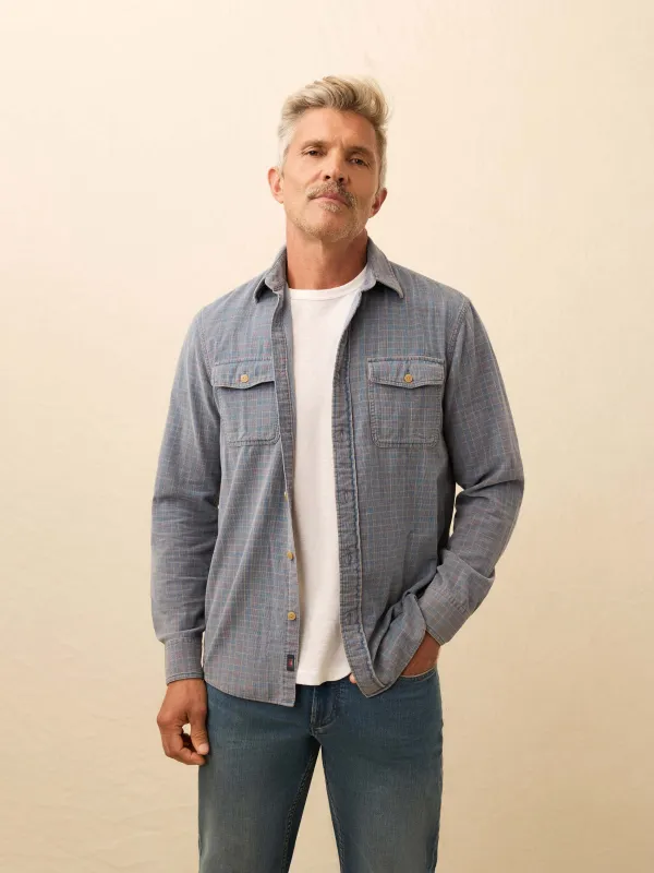 Corduroy Workshirt - Indigo Belle Plaid sold by Faherty